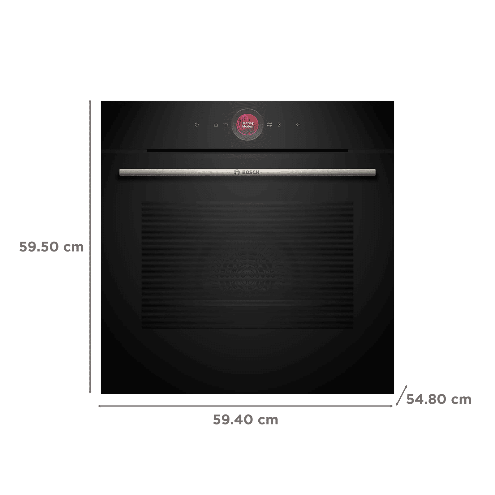 Bosch Series 8 71L 60cm Built-in Oven with HomeConnect Technology (HBG7341B1, Black)_2