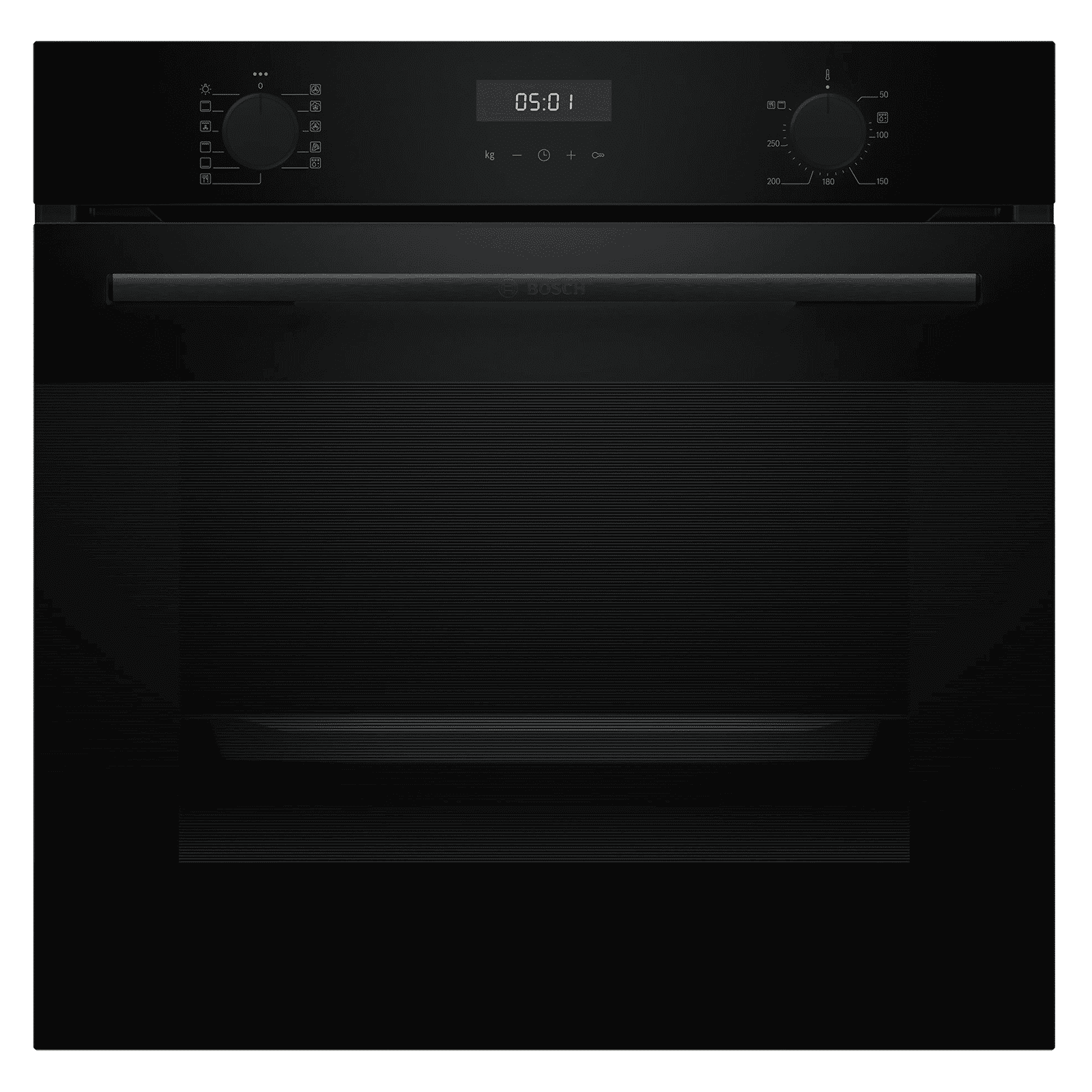 Bosch Series 4 76L 60cm Built-in Oven with Hot Air Safety Fan (HUA717BA0I, Black)_1