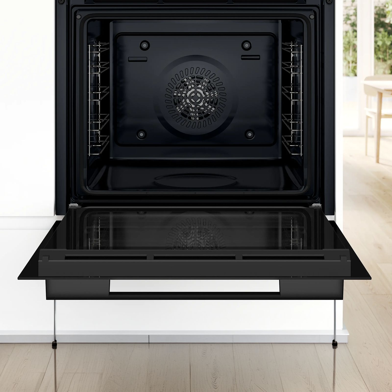 Bosch Series 4 76L 60cm Built-in Oven with Hot Air Safety Fan (HUA717BA0I, Black)_3
