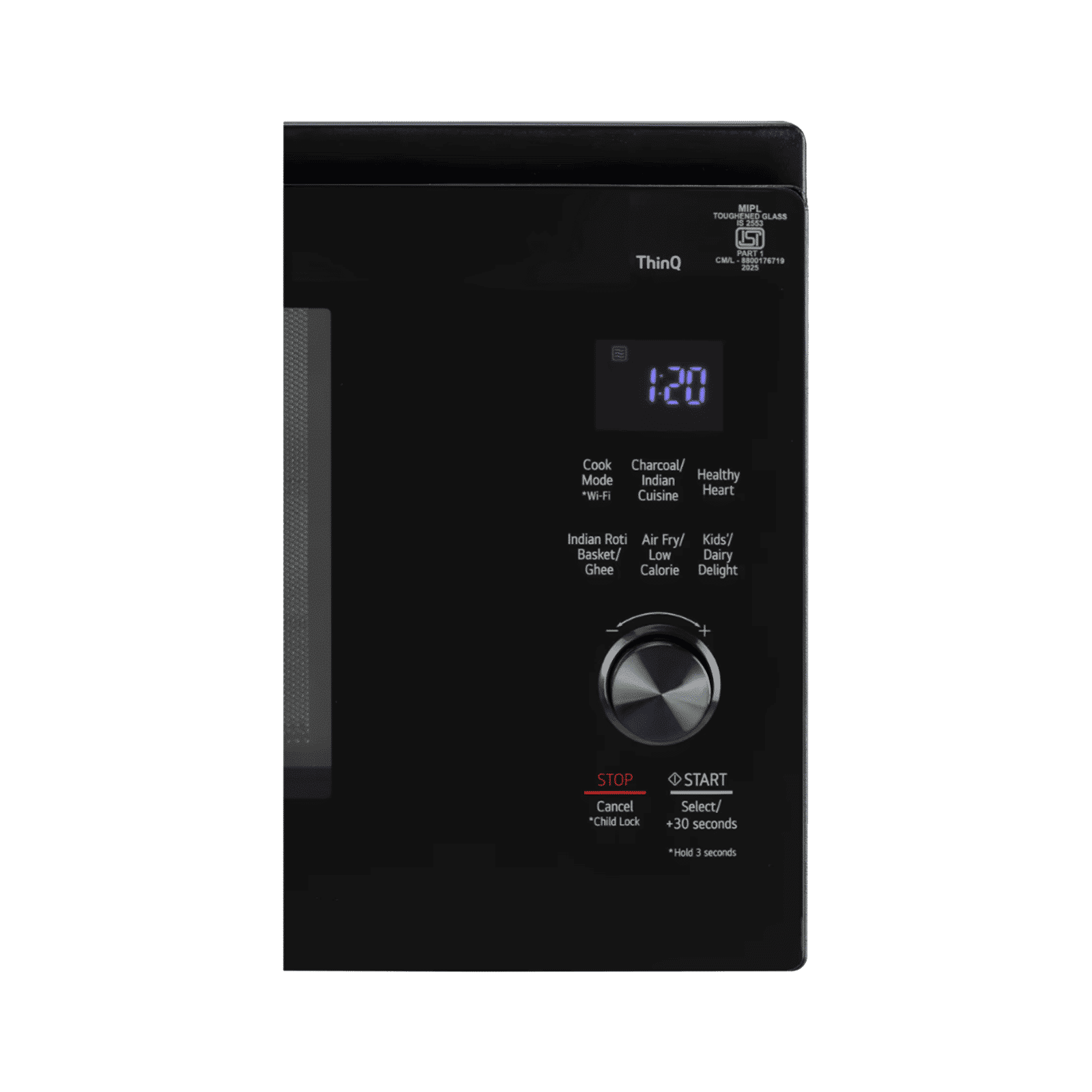 LG 32L Smart Charcoal Convection Microwave with Air Fry (MJEN326ULWF, Black)_2
