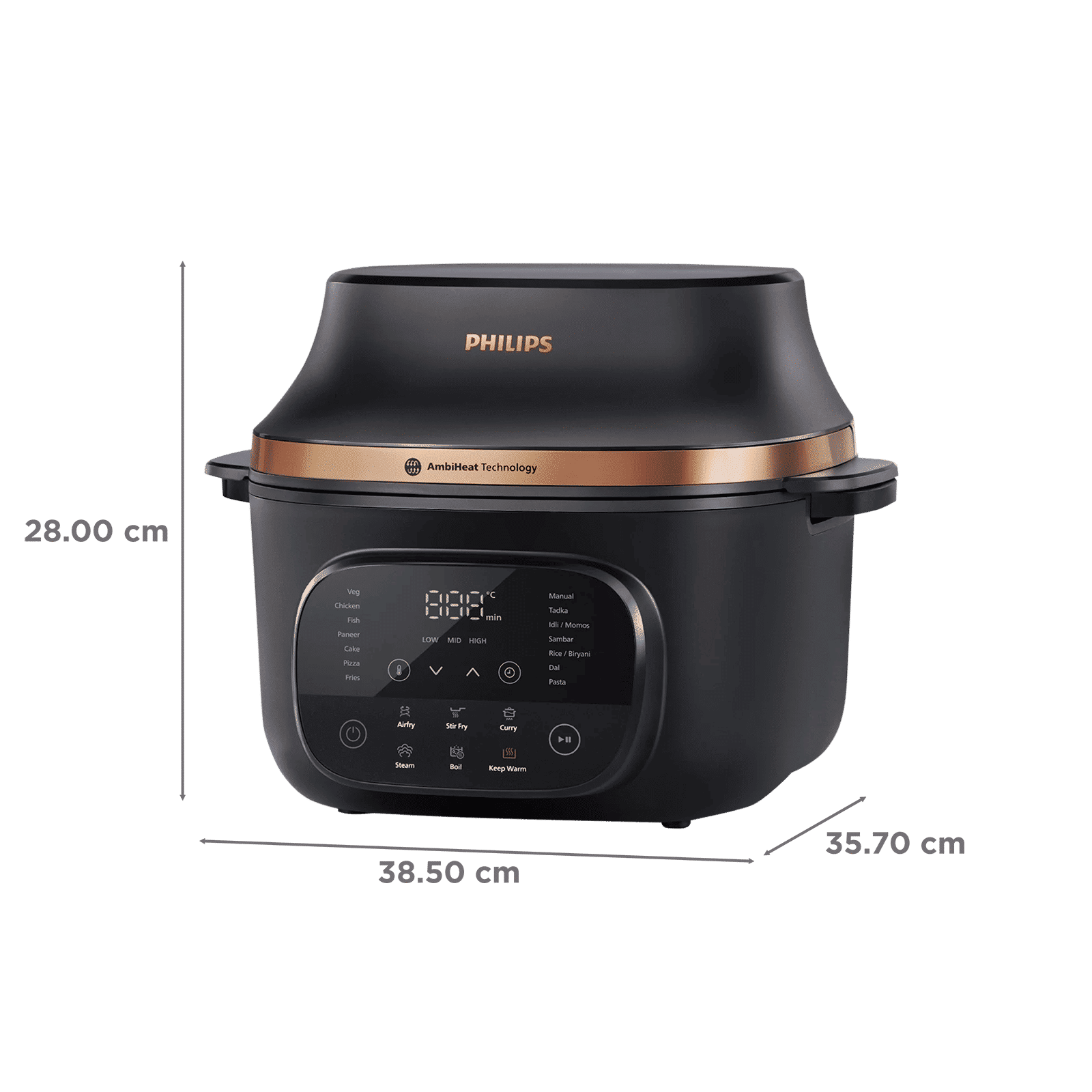 Philips OneChef Smart All in One Cooking Device 6L 2280 Watt with AmbiHeat Technology (Black)_3