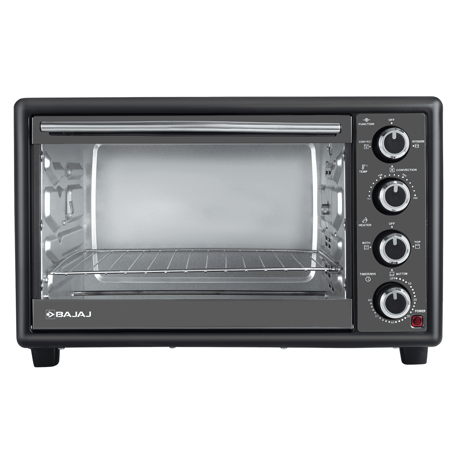 BAJAJ 3000 TM 30L Oven Toaster Grill with Motorized Rotisserie (Black) BAJAJ 3000 TM 30L Oven Toaster Grill with Motorized Rotisserie (Black)_1