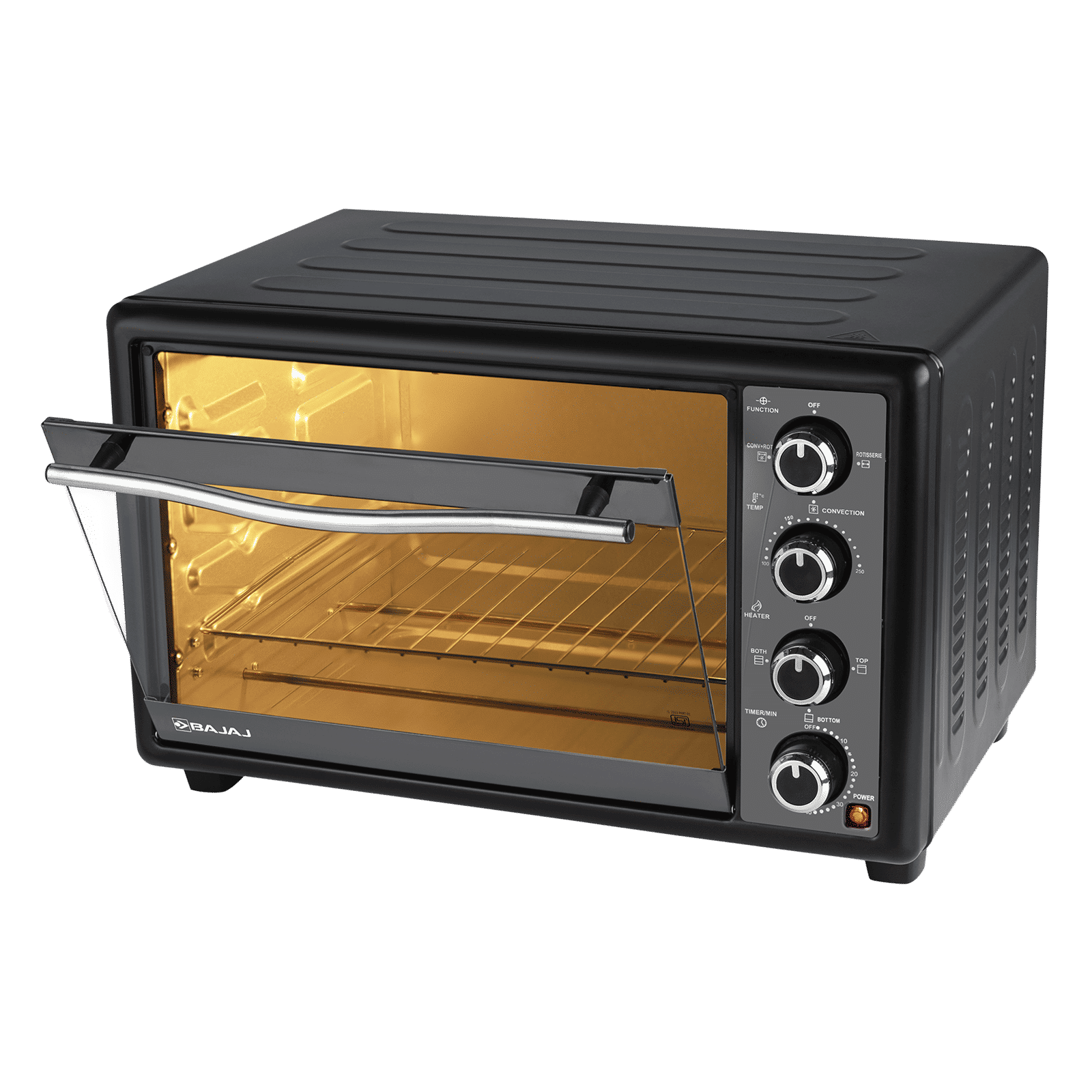 BAJAJ 3000 TM 30L Oven Toaster Grill with Motorized Rotisserie (Black) BAJAJ 3000 TM 30L Oven Toaster Grill with Motorized Rotisserie (Black)_4