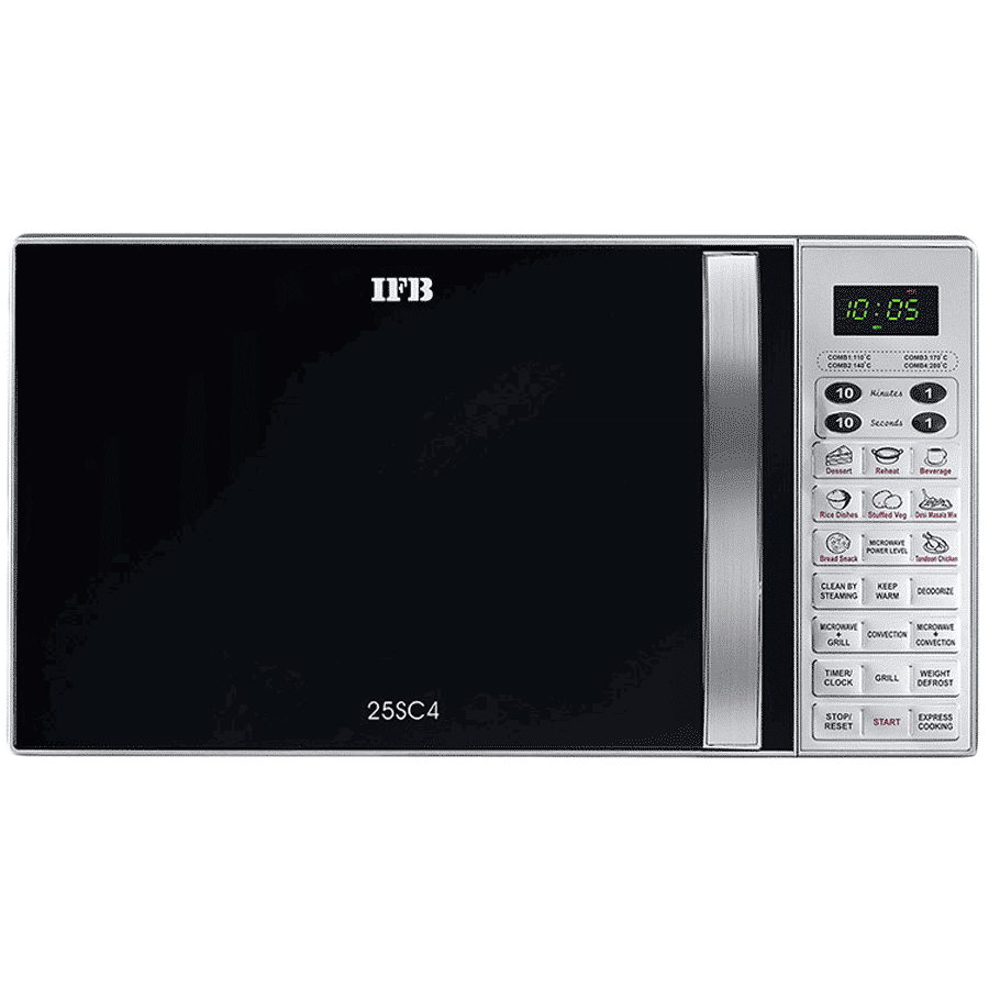 IFB 25SC4 25L Convection Microwave Oven with 26 Auto Menu (Metallic Silver)_1
