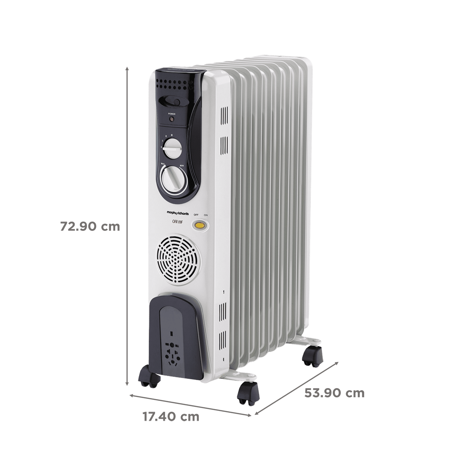 morphy richards 2400W Oil Filled Radiator Room Heater with 9 Fins (Adjustable Thermostat_2