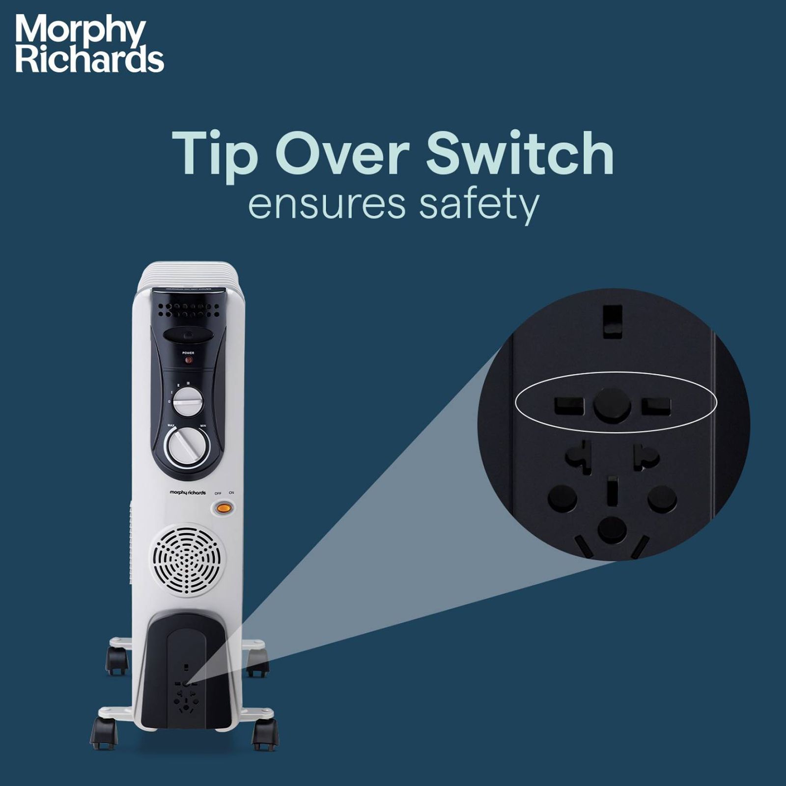 morphy richards 2900W Oil Filled Radiator Room Heater with 11 Fins (Adjustable Thermostat_8