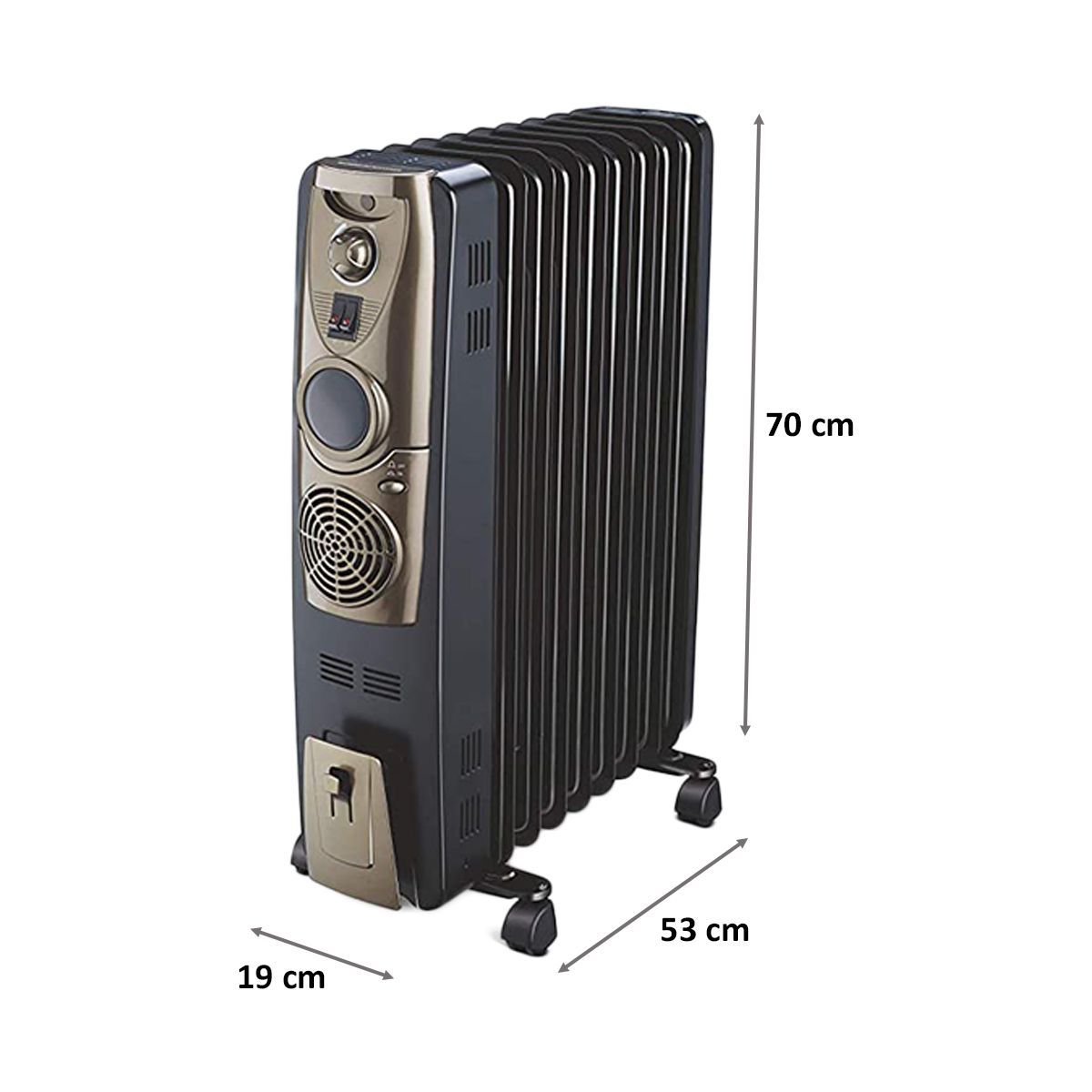 BAJAJ Majesty RH 9F Plus 2400W Oil Filled Radiator Room Heater with Quadra Safety Assurance (Noiseless Operation_2