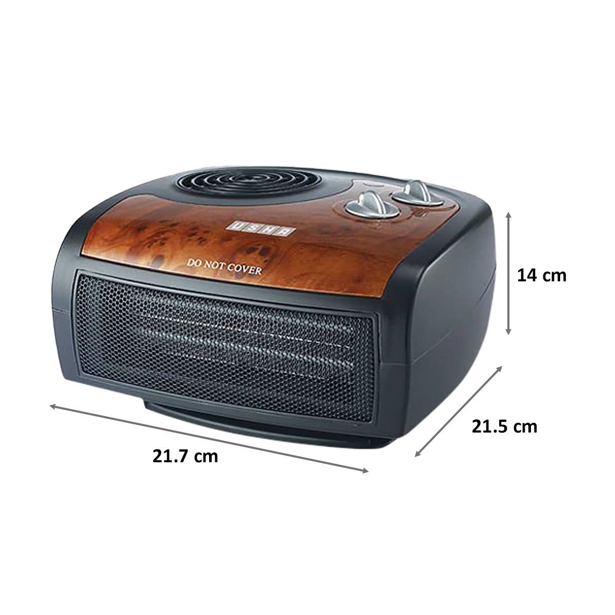 USHA FH 1212 1500W PTC Fan Room Heater with IP23 Protection (Silent Motor Operation_2