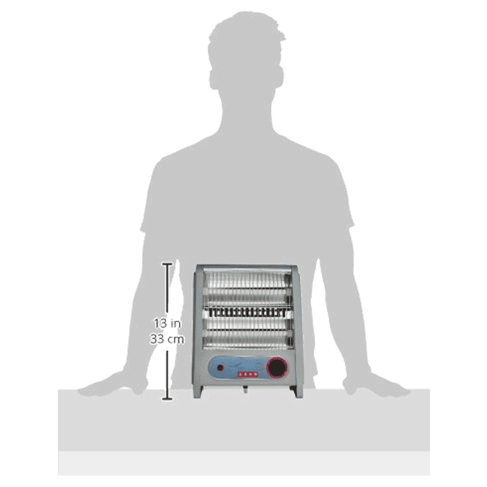 USHA QH 3002 800W Quartz Room Heater with Low Power consumption (Light Technology_4