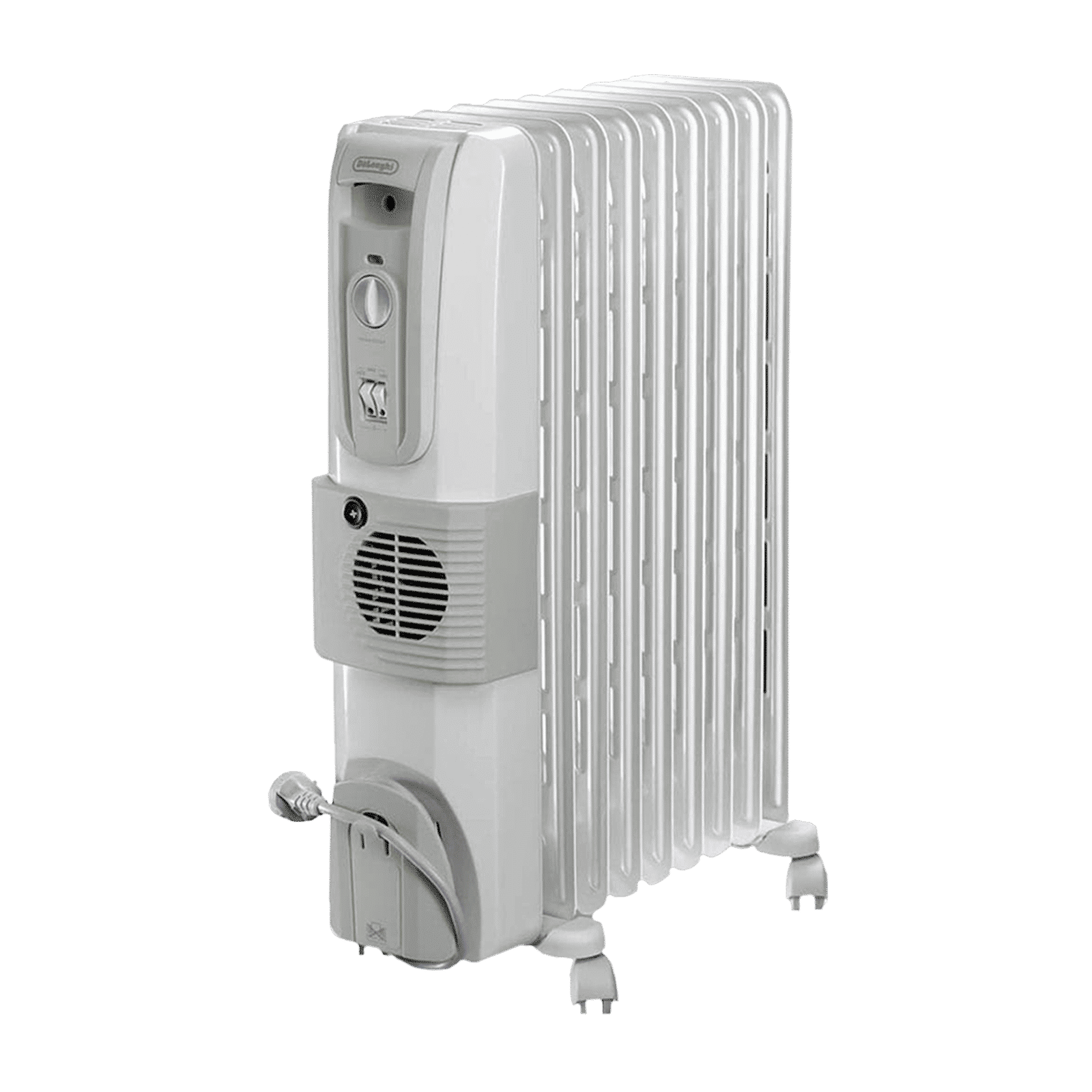 De'Longhi HOR 2500 Watts Fan Oil Filled Heater (Thermostat Control, KH770925V, White)_1