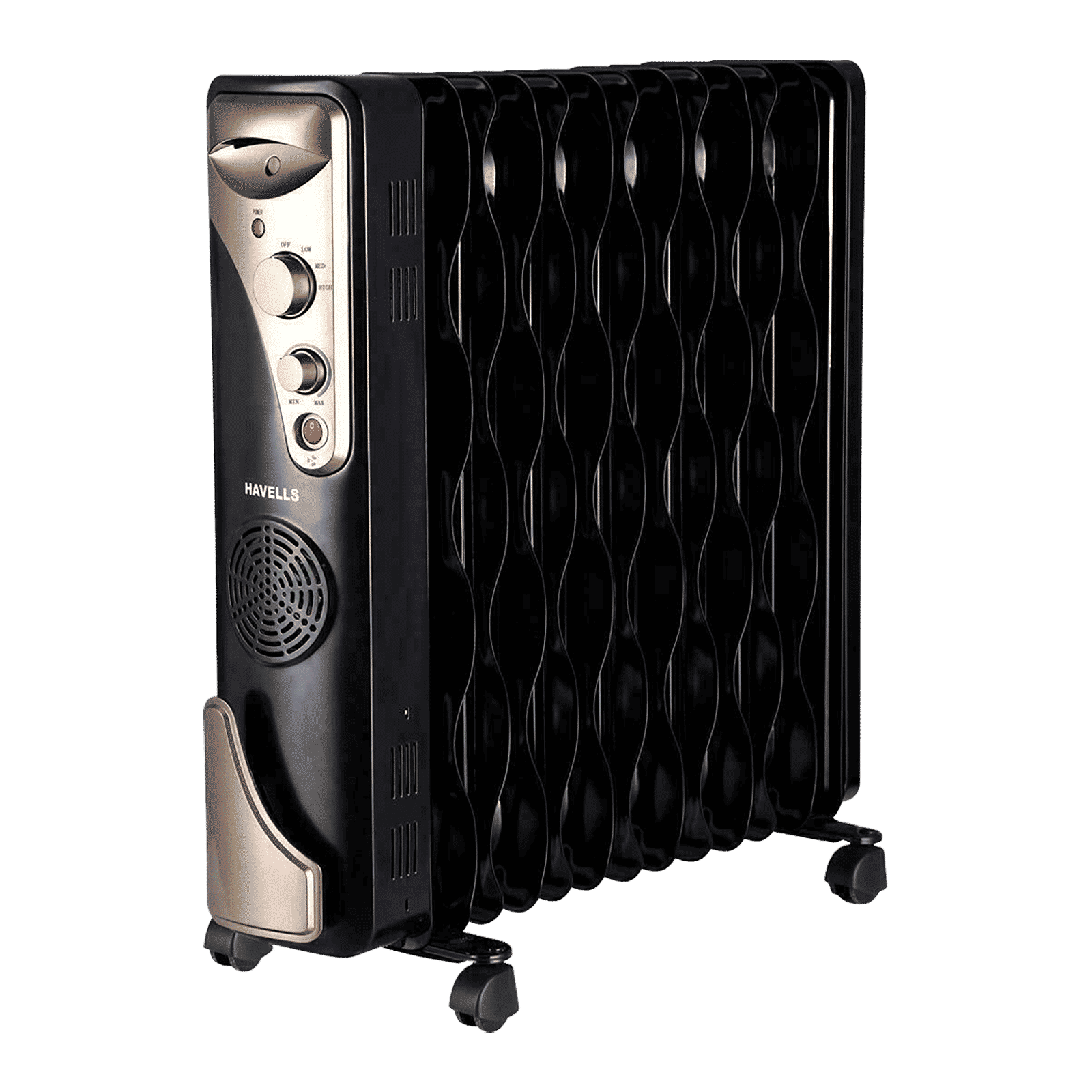 HAVELLS GHROFBHK290 2900W PTC Fan Oil Filled Radiator Room Heater with Multi Directional Heating (Safety Tilt Over Switch_1
