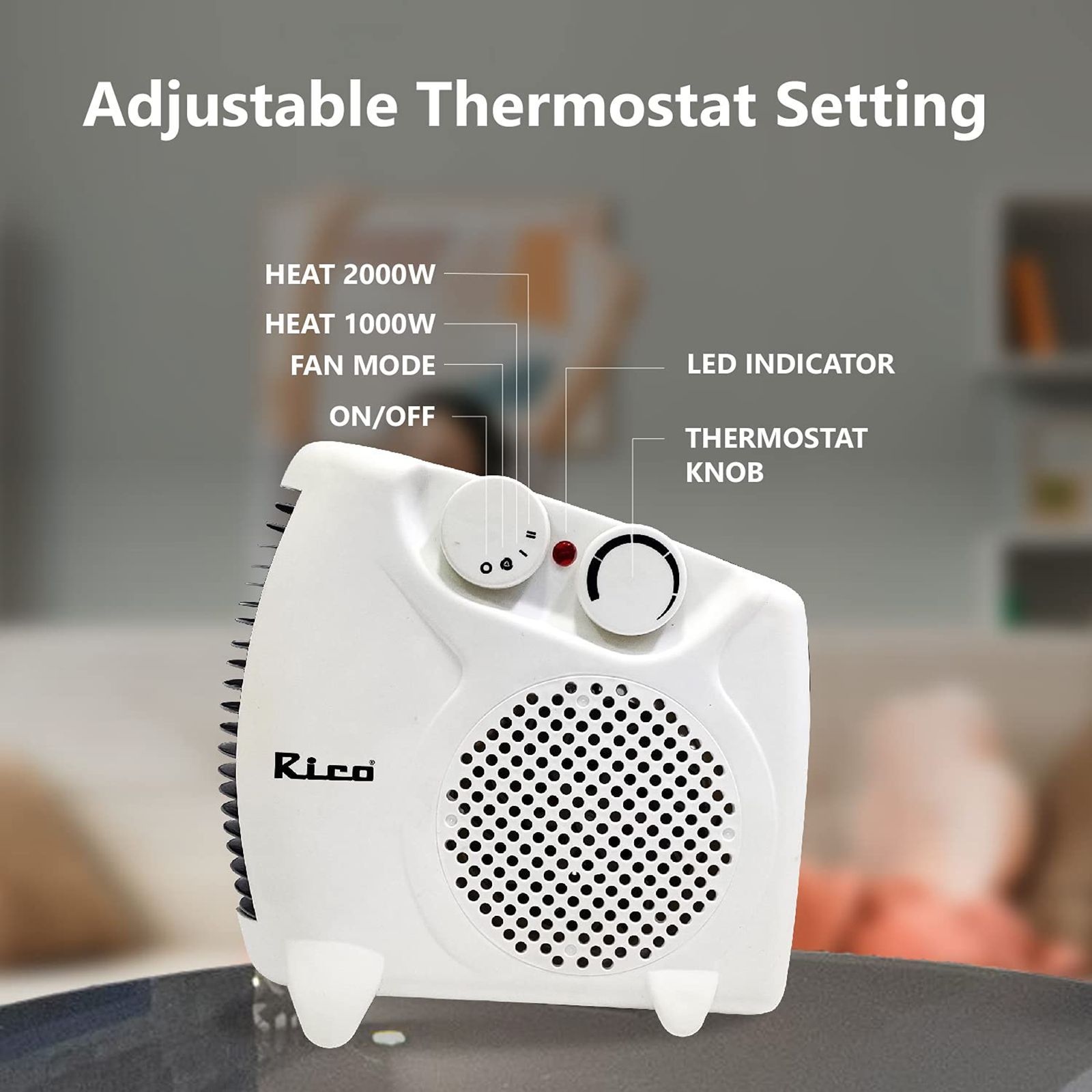 Rico RH1502 2000W Fan Room Heater with Automatic Warmth Control (Fast Heating Technology Rico RH1502 2000W Fan Room Heater with Automatic Warmth Control (Fast Heating Technology_6
