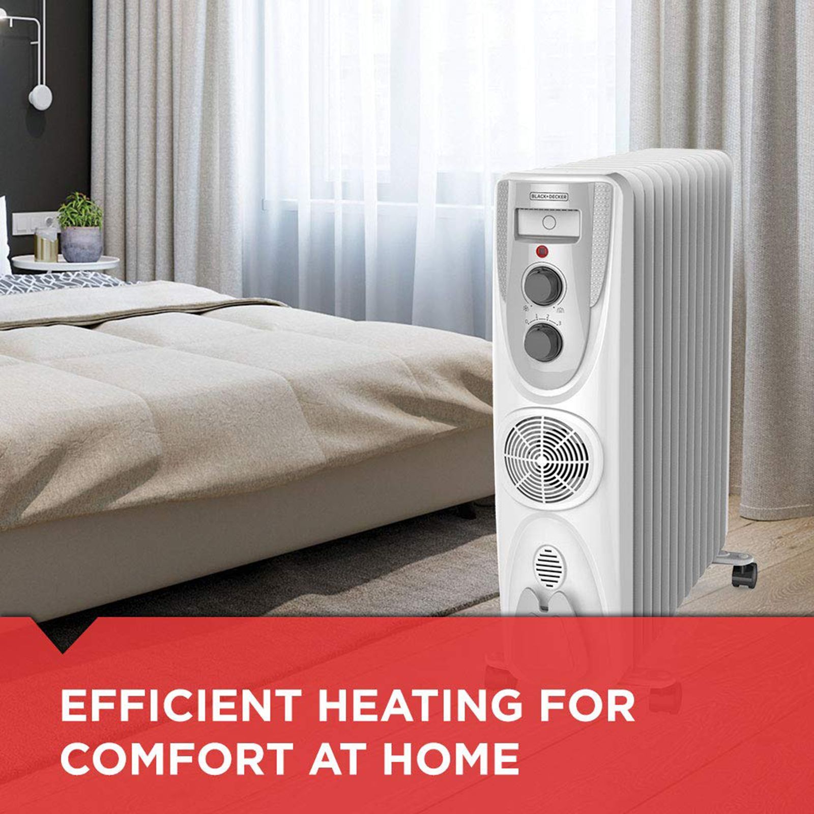 BLACK & DECKER BXRA1101IN 2800W Oil Filled Radiator Room Heater with 11 Fins (Adjustable Thermostat BLACK & DECKER BXRA1101IN 2800W Oil Filled Radiator Room Heater with 11 Fins (Adjustable Thermostat_5