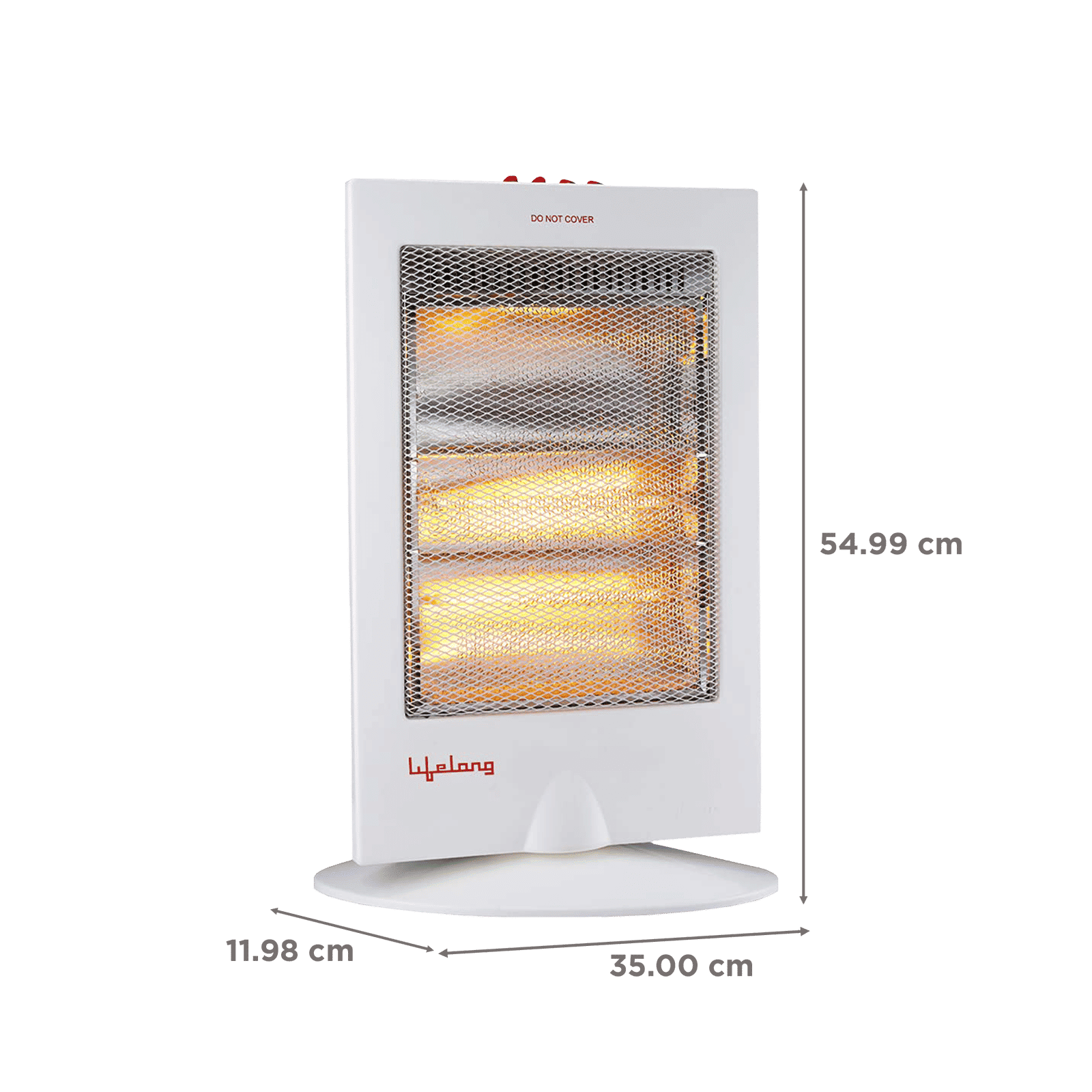 Lifelong Regalia Plus 1200W Halogen Room Heater with Oscillation Function (Front Grill Safety_2