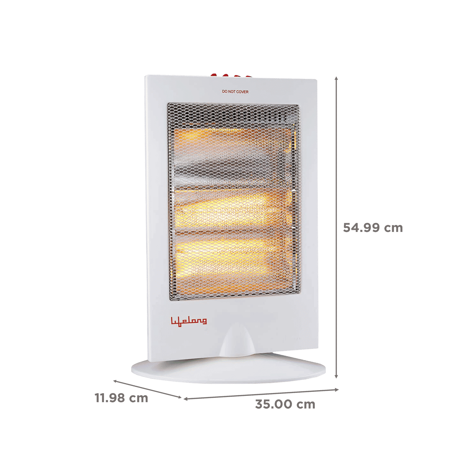 Lifelong Regalia Plus 1200W Halogen Room Heater with Oscillation Function (Front Grill Safety_2