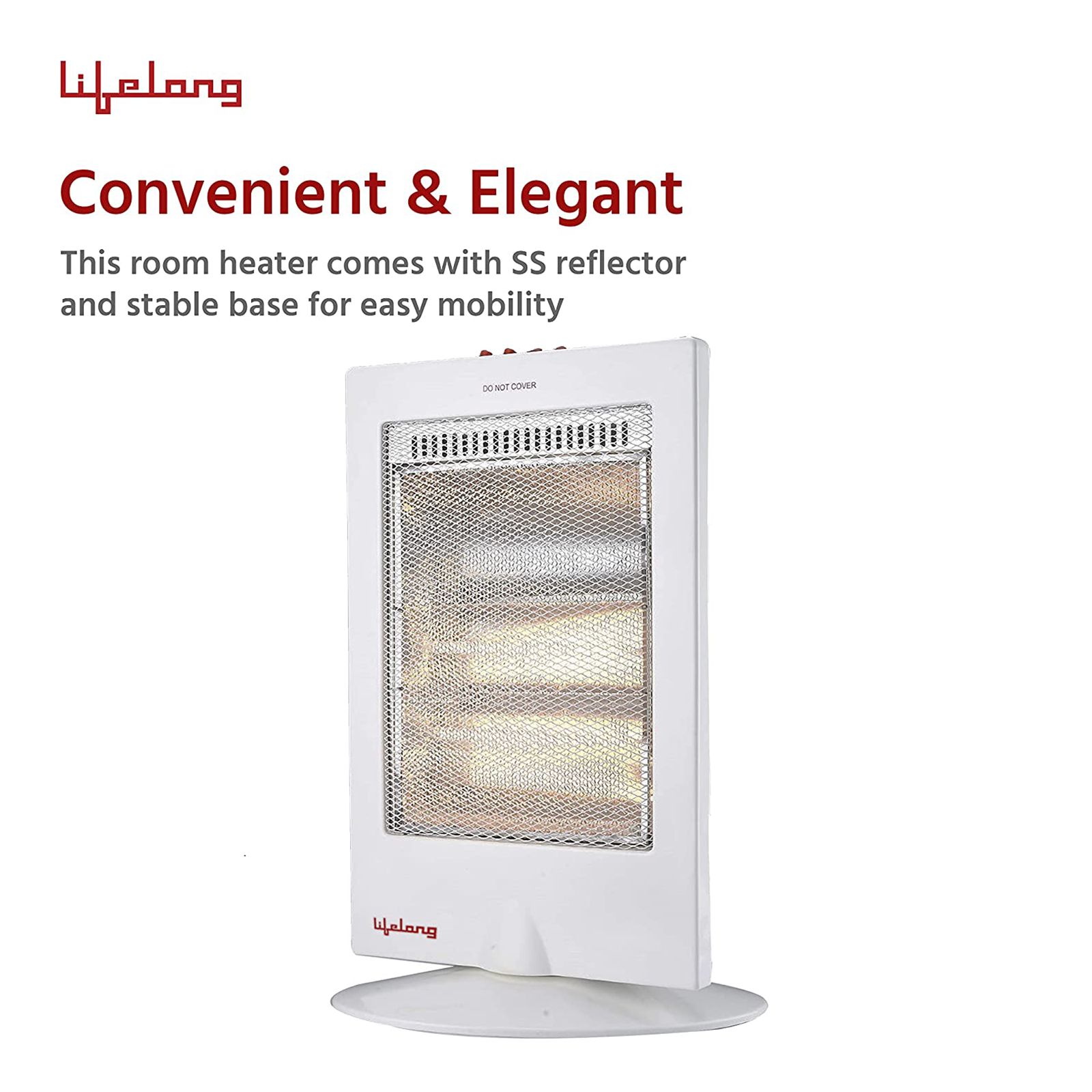 Lifelong Regalia Plus 1200W Halogen Room Heater with Oscillation Function (Front Grill Safety_5