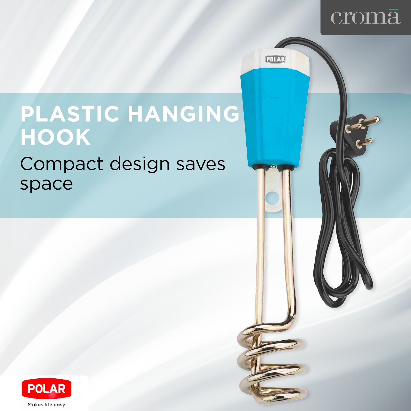 POLAR 1500W Shockproof Immersion Rod with Magnesium Oxide (ISI Marked, Blue)_7