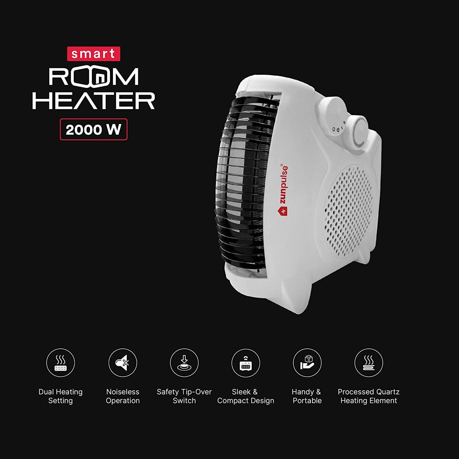 zunpulse Ambrus Plus 2000W Fan Room Heater with Smart Wi-Fi (App Control_6