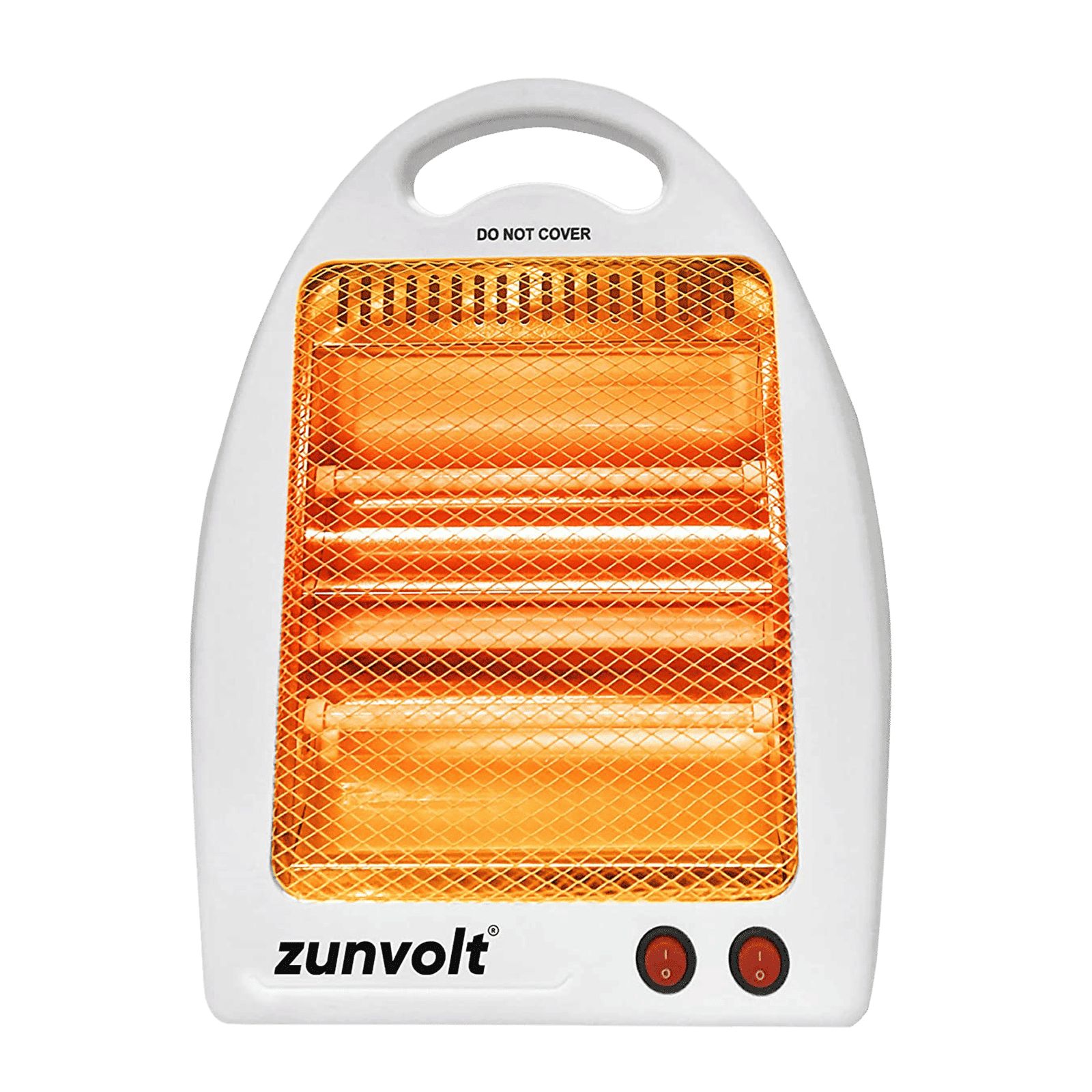 zunvolt Rex 800 Watts Quartz Halogen Room Heater (Noiseless Operation, White)_1