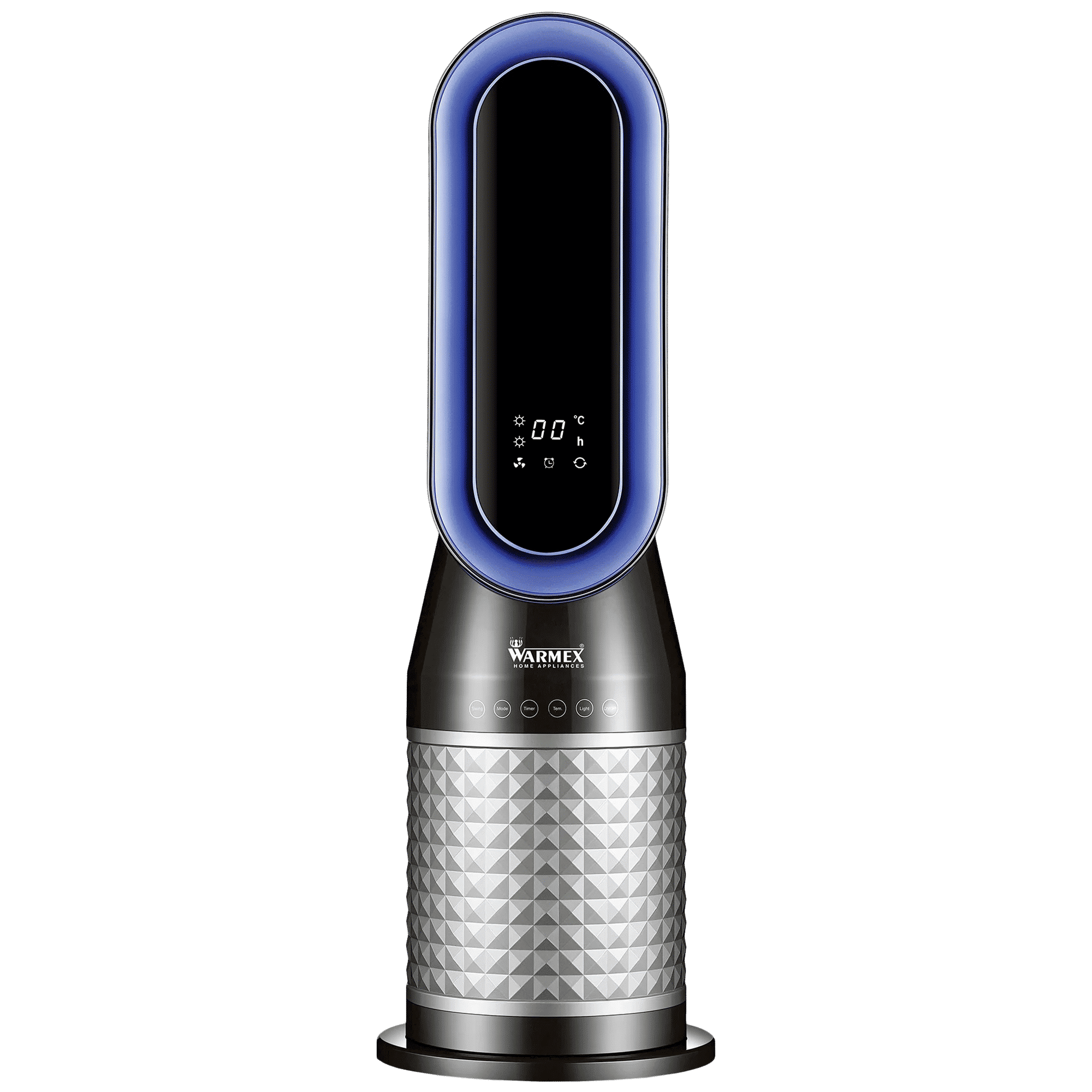 WARMEX 2000 Watts Bladeless PTC Fan Room Heater (Tip Over Safety Switch, B-PFH 2000, Black and Gray)_1