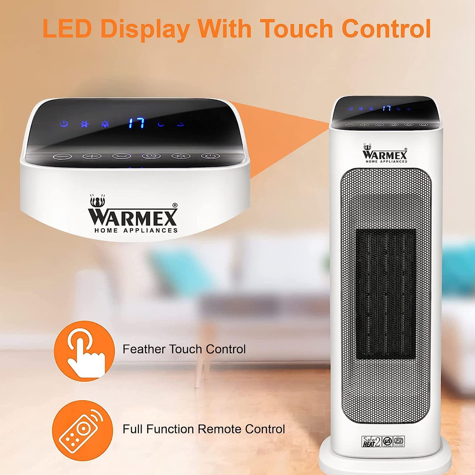 WARMEX Ardour 2000 Watts PTC Fan Room Heater (Over Heat Protection, White)_3