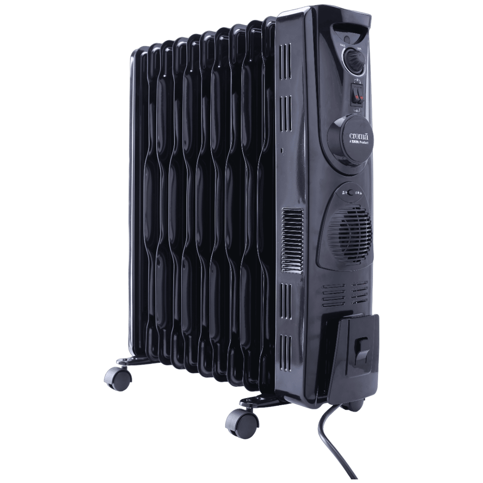 Croma 2500W PTC Oil Filled Room Heater with 11 Fins (Noiseless Operation_4