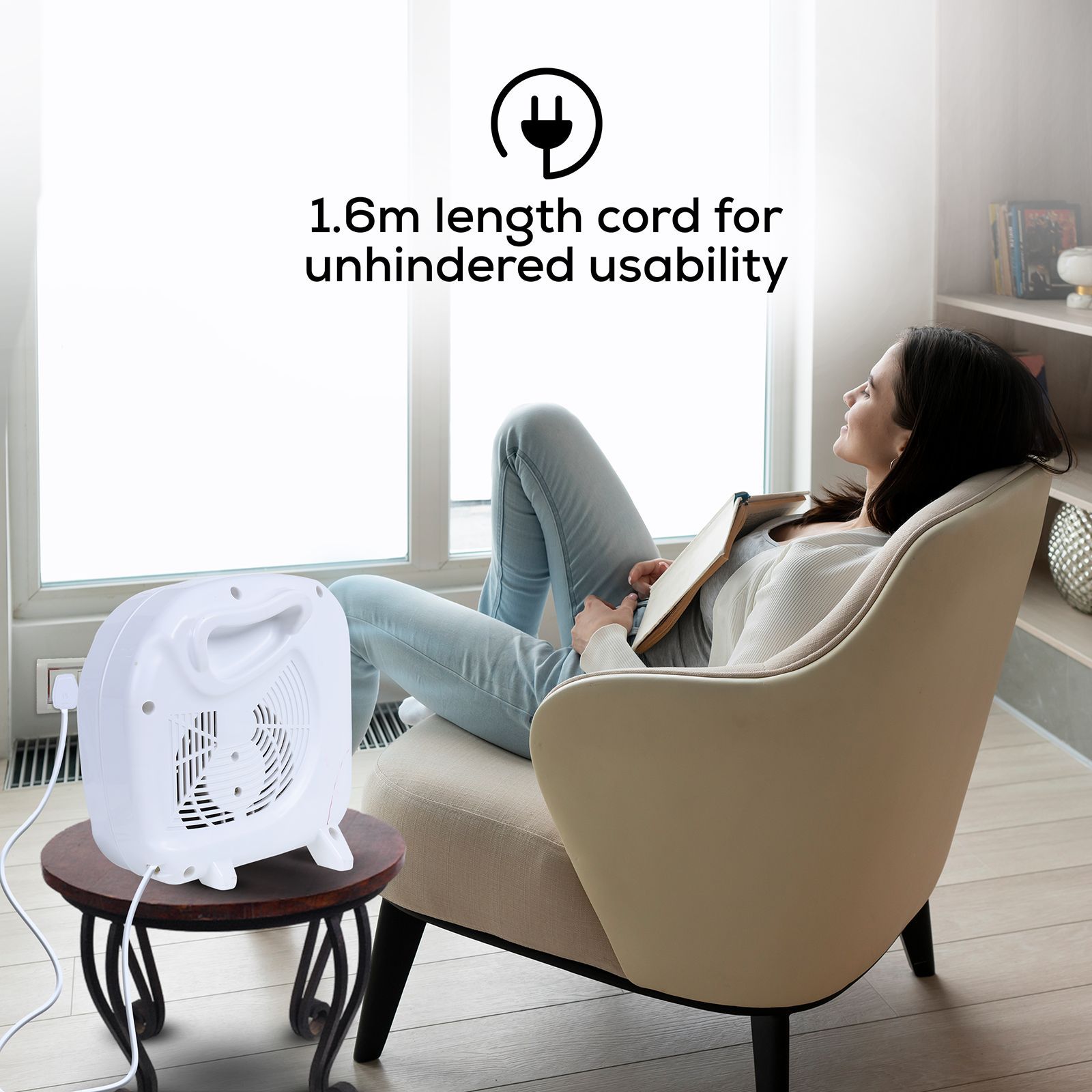 Croma 1400W Fan Room Heater with Adjustable Thermostat (Noiseless Operation Croma 1400W Fan Room Heater with Adjustable Thermostat (Noiseless Operation_14