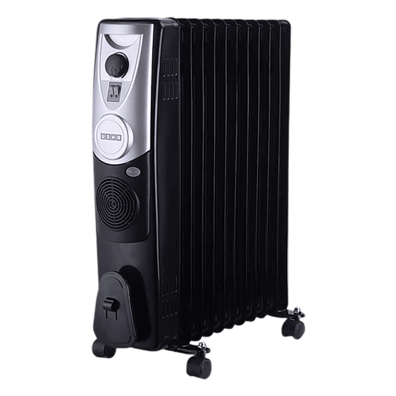 USHA 4209 F 2400W PTC Oil Filled Radiator Room Heater with Rust Protection (Adjustable Thermostat_7