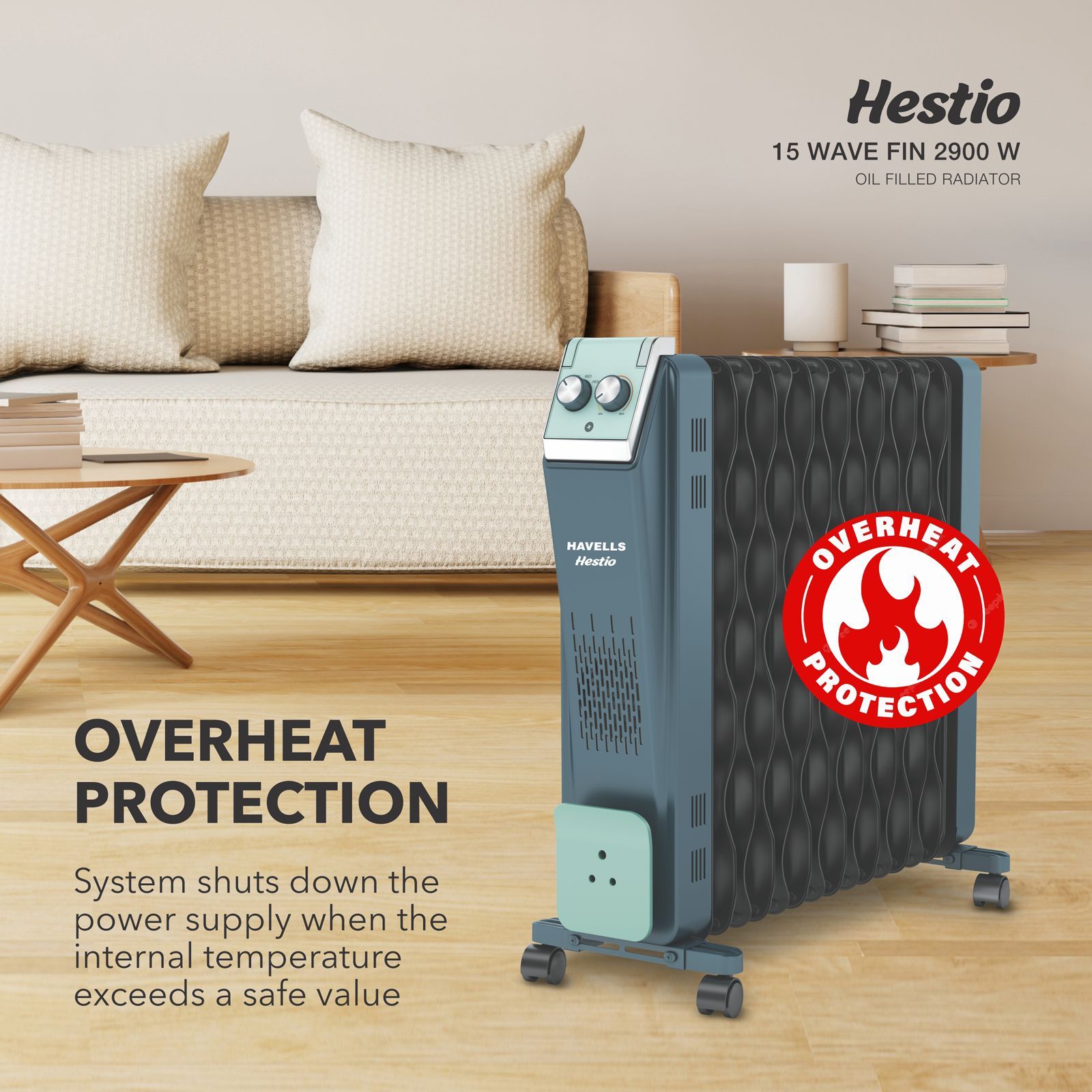 HAVELLS Hestio 2900W PTC Fan Oil Filled Radiator Room Heater with 15 Wave Fins (Thermostatic Heat Control HAVELLS Hestio 2900W PTC Fan Oil Filled Radiator Room Heater with 15 Wave Fins (Thermostatic Heat Control_6