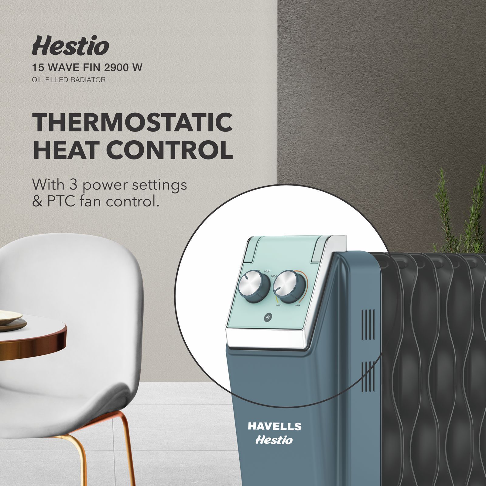 HAVELLS Hestio 2900W PTC Fan Oil Filled Radiator Room Heater with 15 Wave Fins (Thermostatic Heat Control HAVELLS Hestio 2900W PTC Fan Oil Filled Radiator Room Heater with 15 Wave Fins (Thermostatic Heat Control_7