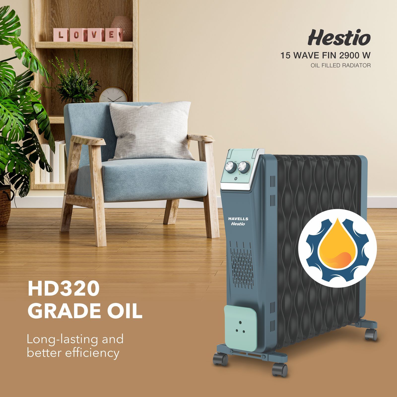HAVELLS Hestio 2900W PTC Fan Oil Filled Radiator Room Heater with 15 Wave Fins (Thermostatic Heat Control HAVELLS Hestio 2900W PTC Fan Oil Filled Radiator Room Heater with 15 Wave Fins (Thermostatic Heat Control_3