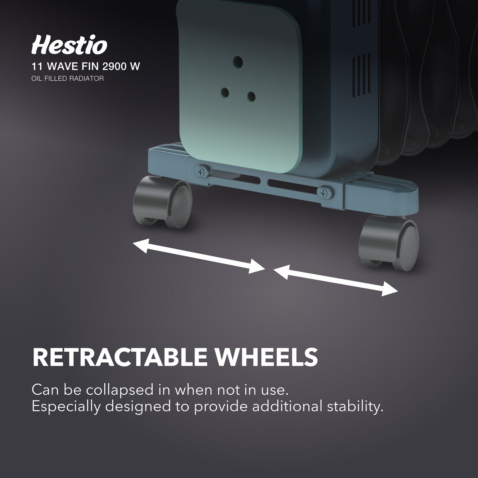 HAVELLS Hestio 2900W PTC Fan Oil Filled Radiator Room Heater with 11 Wave Fins (Thermostatic Heat Control_6