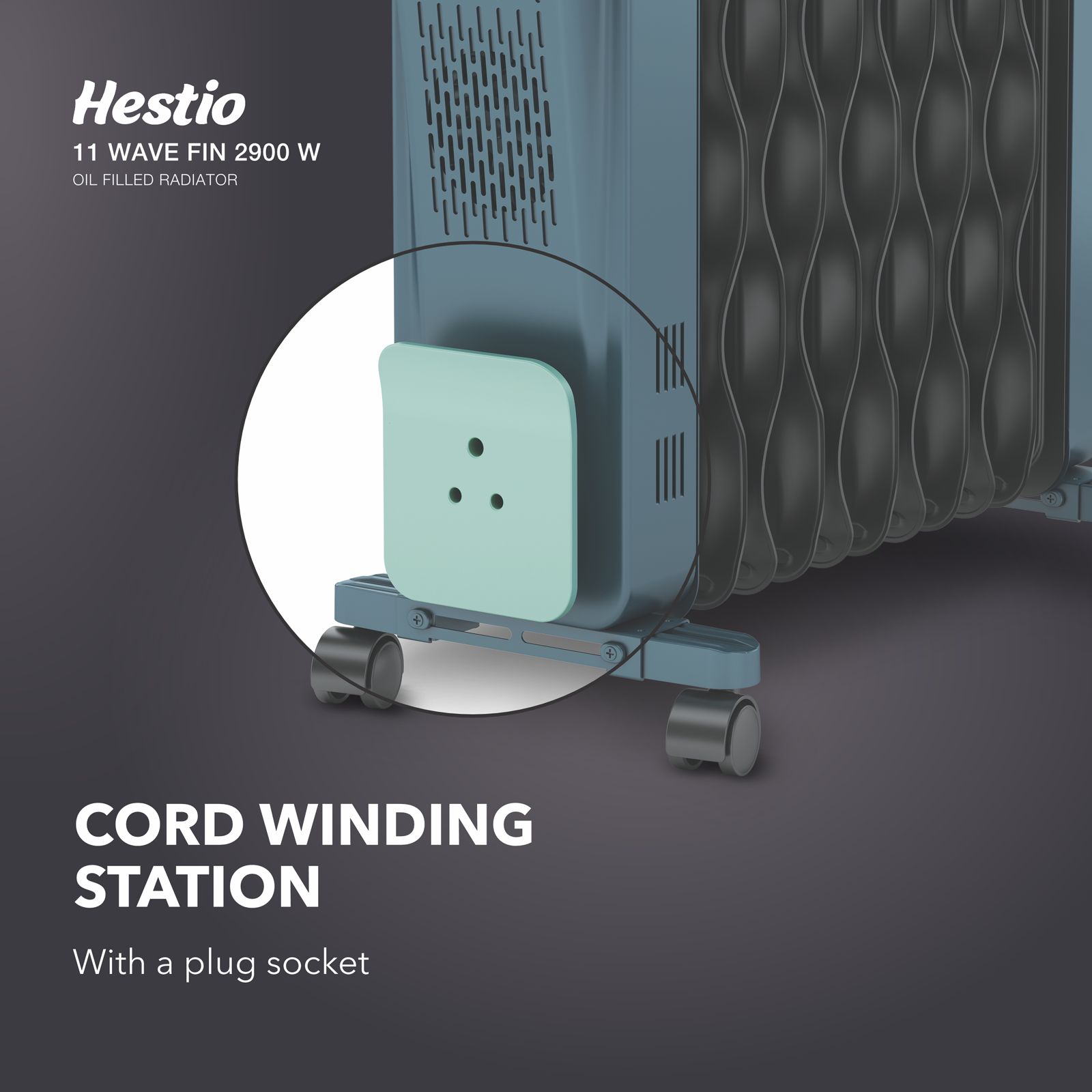 HAVELLS Hestio 2900W PTC Fan Oil Filled Radiator Room Heater with 11 Wave Fins (Thermostatic Heat Control_7