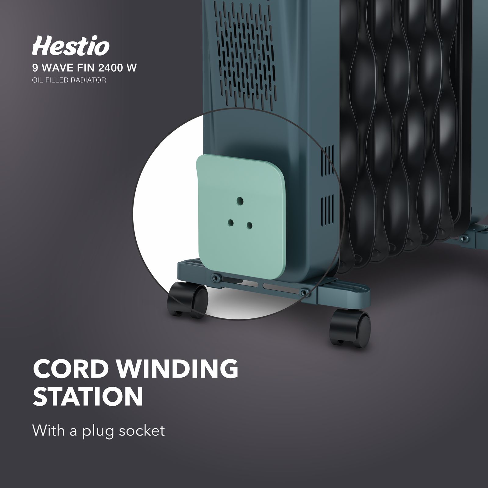 HAVELLS Hestio 2400W PTC Fan Oil Filled Radiator Room Heater with 9 Wave Fins (Thermostatic Heat Control_7