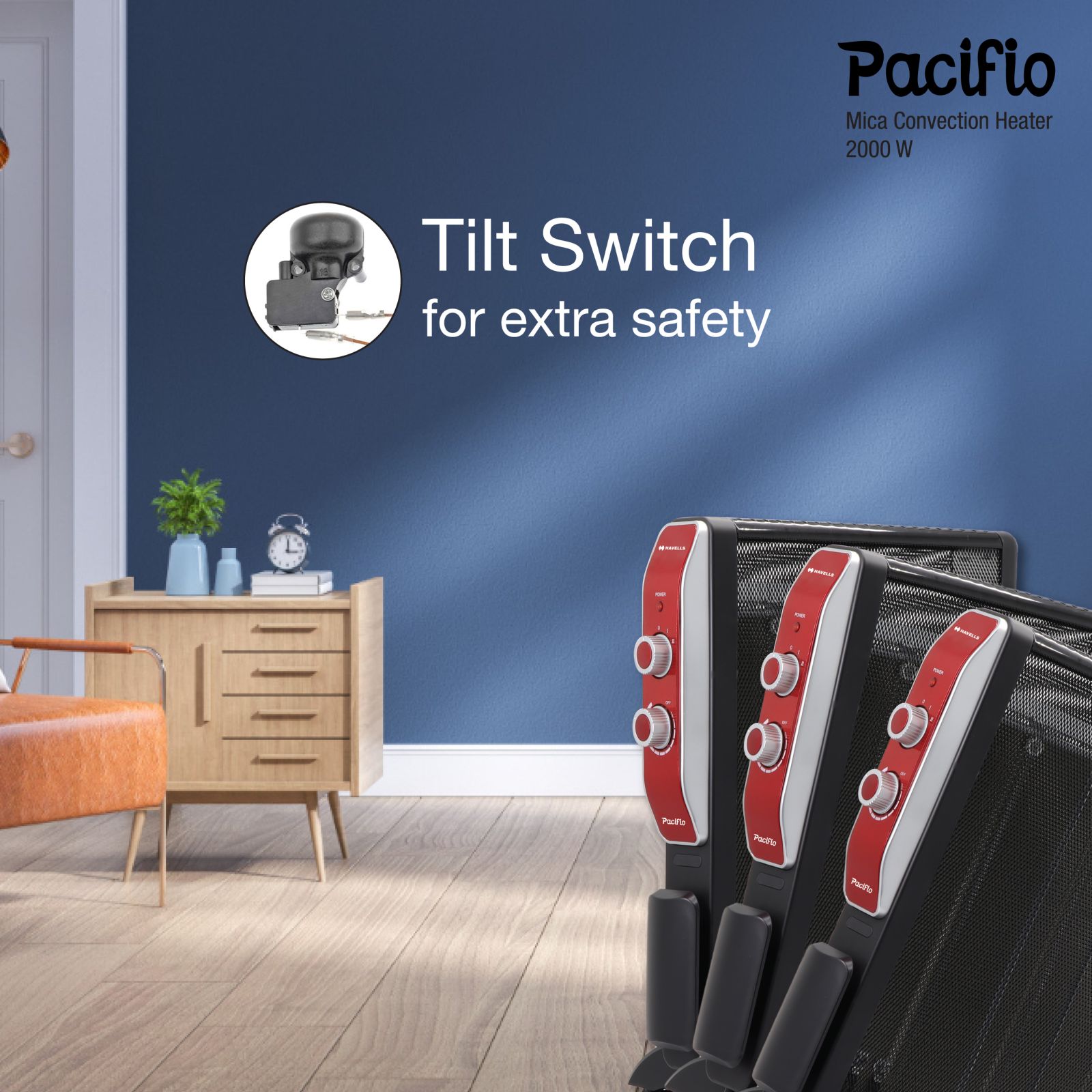 HAVELLS Pacifio Mica 2000W Convection Room Heater with Micathermic Technology (Silent Operation HAVELLS Pacifio Mica 2000W Convection Room Heater with Micathermic Technology (Silent Operation_7