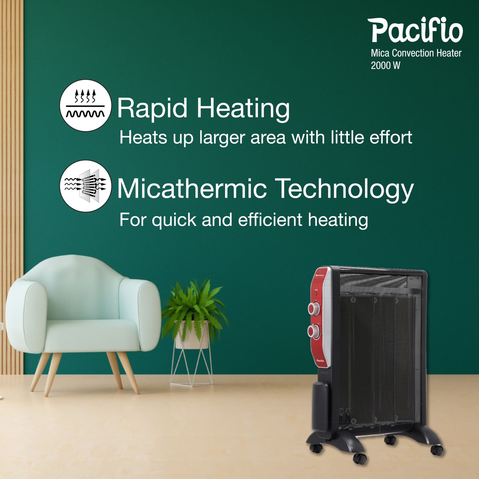 HAVELLS Pacifio Mica 2000W Convection Room Heater with Micathermic Technology (Silent Operation HAVELLS Pacifio Mica 2000W Convection Room Heater with Micathermic Technology (Silent Operation_11