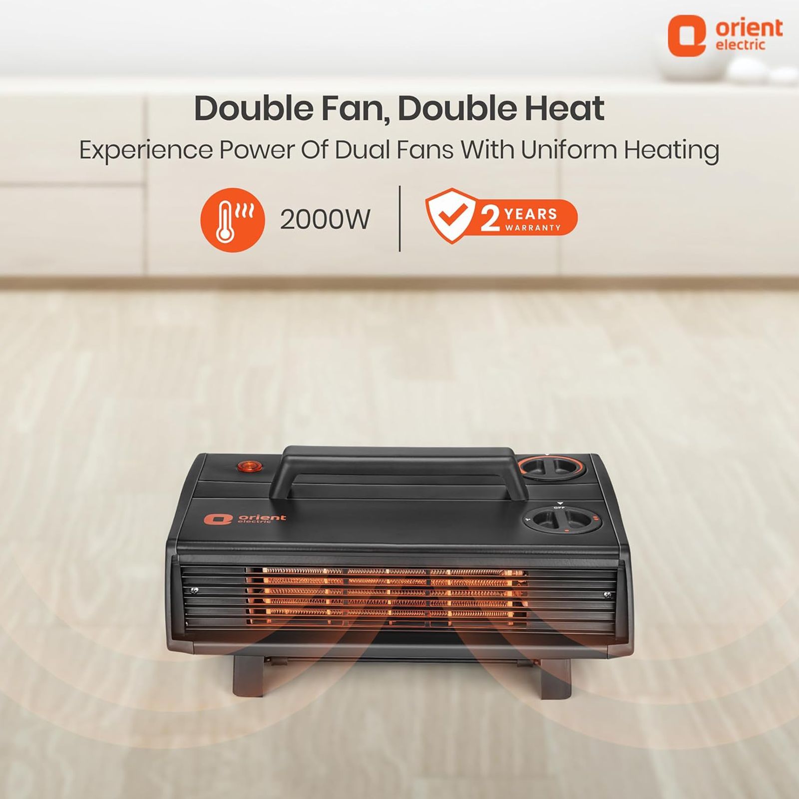 Orient Heat Convector 2000W Fan Room Heater with Bi-Directional Height Adjustment (Dual Heating Power_6