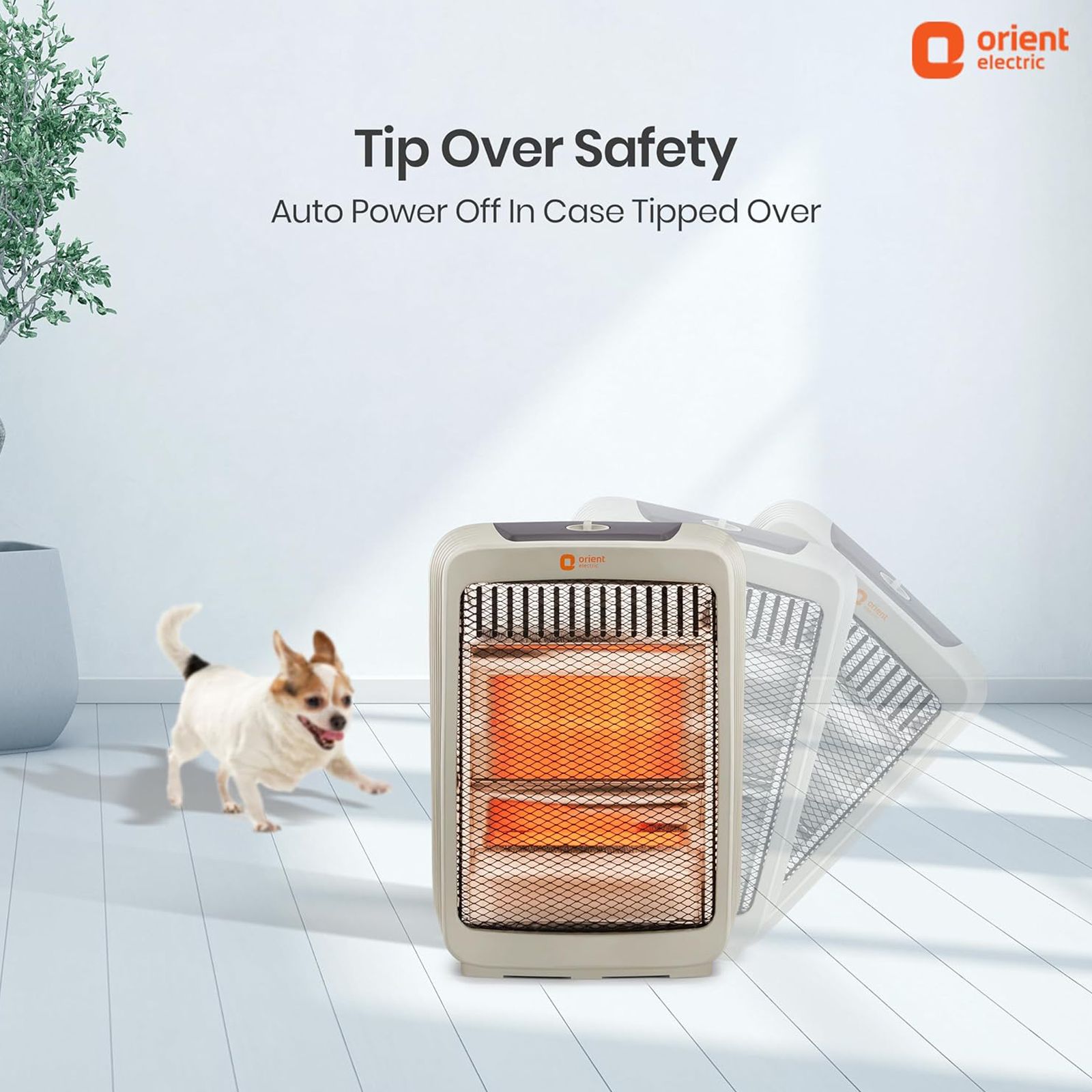 Orient Stark 800W Quartz Room Heater with Touch Protection (Safety Grill_6