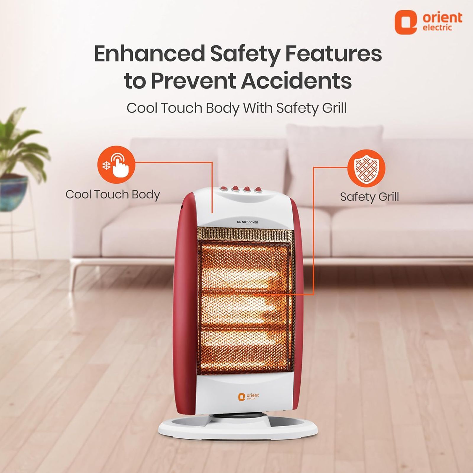 Orient Durahot 1200W Halogen Room Heater with Noiseless Operation (90 Degree Oscillation Orient Durahot 1200W Halogen Room Heater with Noiseless Operation (90 Degree Oscillation_5