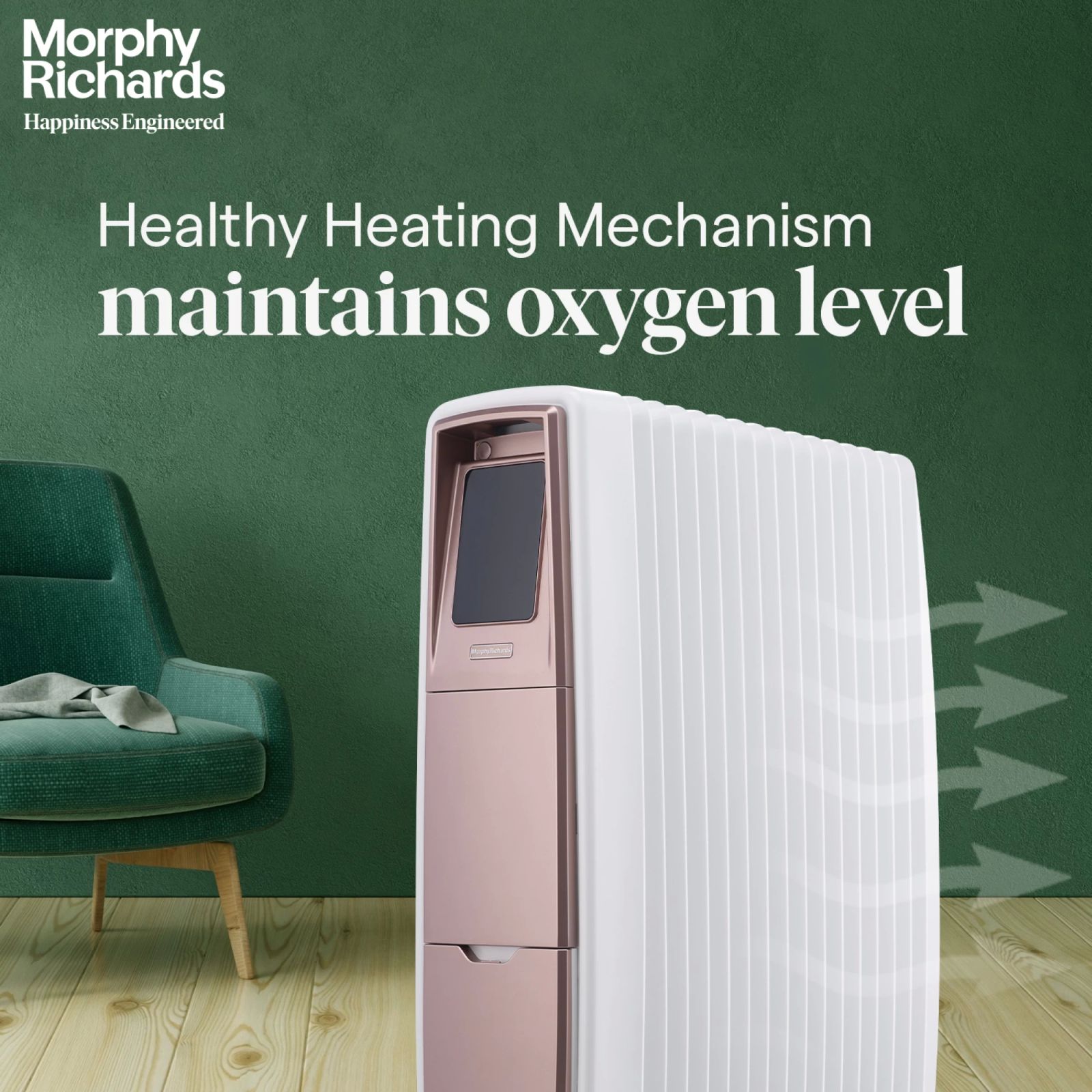 morphy richards Thermocore Xr 2000W Oil Filled Radiator Room Heater with 15 Fins (Maintains Oxygen Level_5