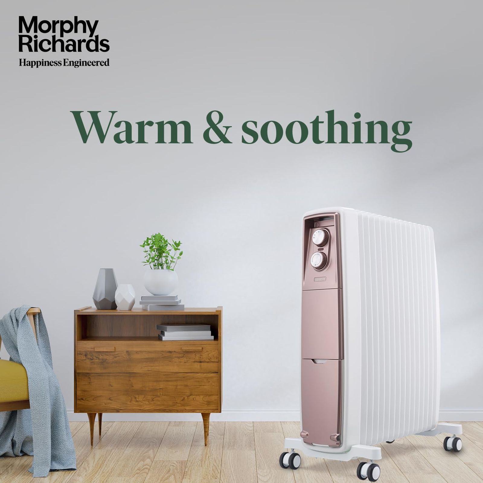 morphy richards Thermocore XR Analog 2000W Oil Filled Radiator Room Heater with 15 Fins (Twin Copper Heating Elements_6