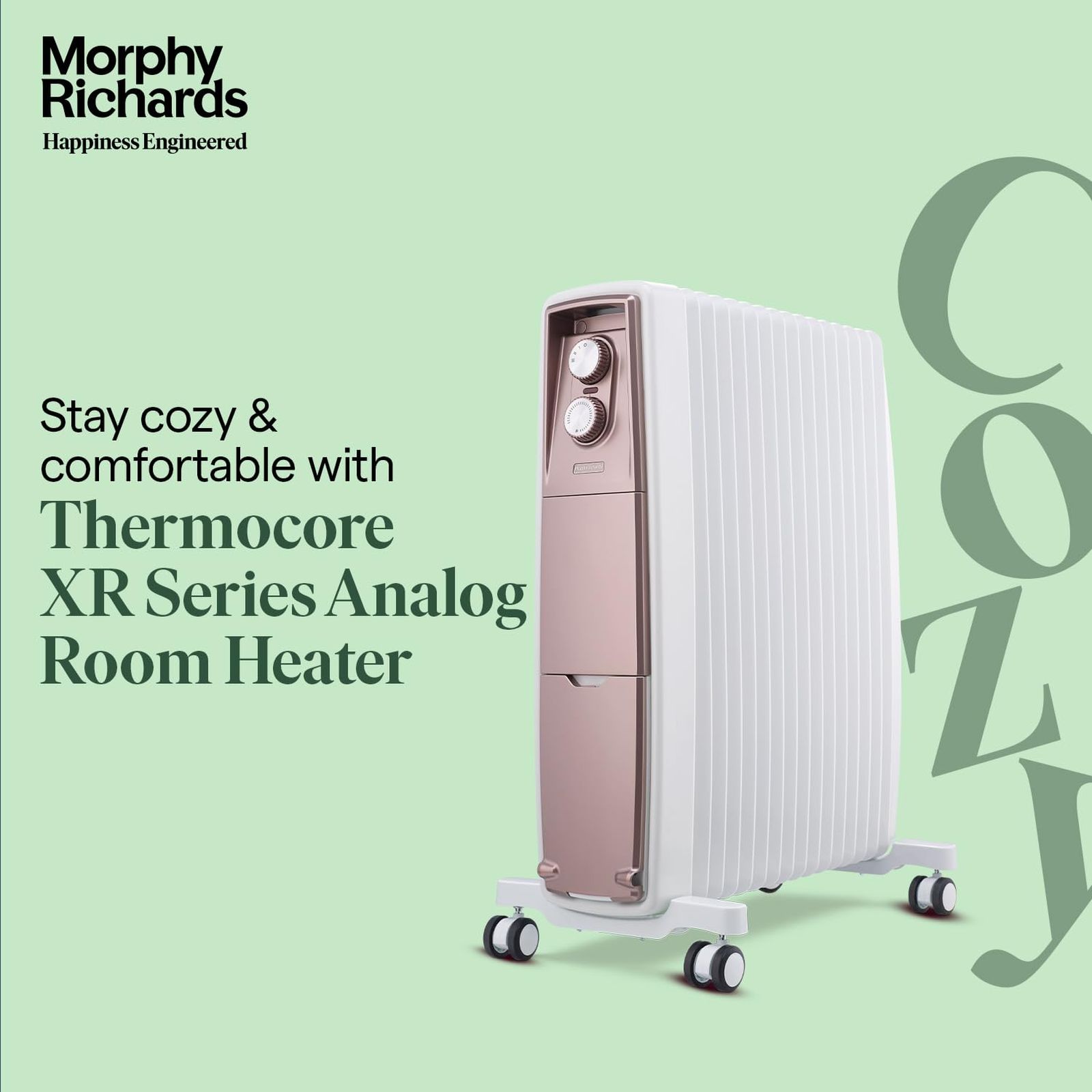 morphy richards Thermocore XR Analog 2000W Oil Filled Radiator Room Heater with 15 Fins (Twin Copper Heating Elements_8