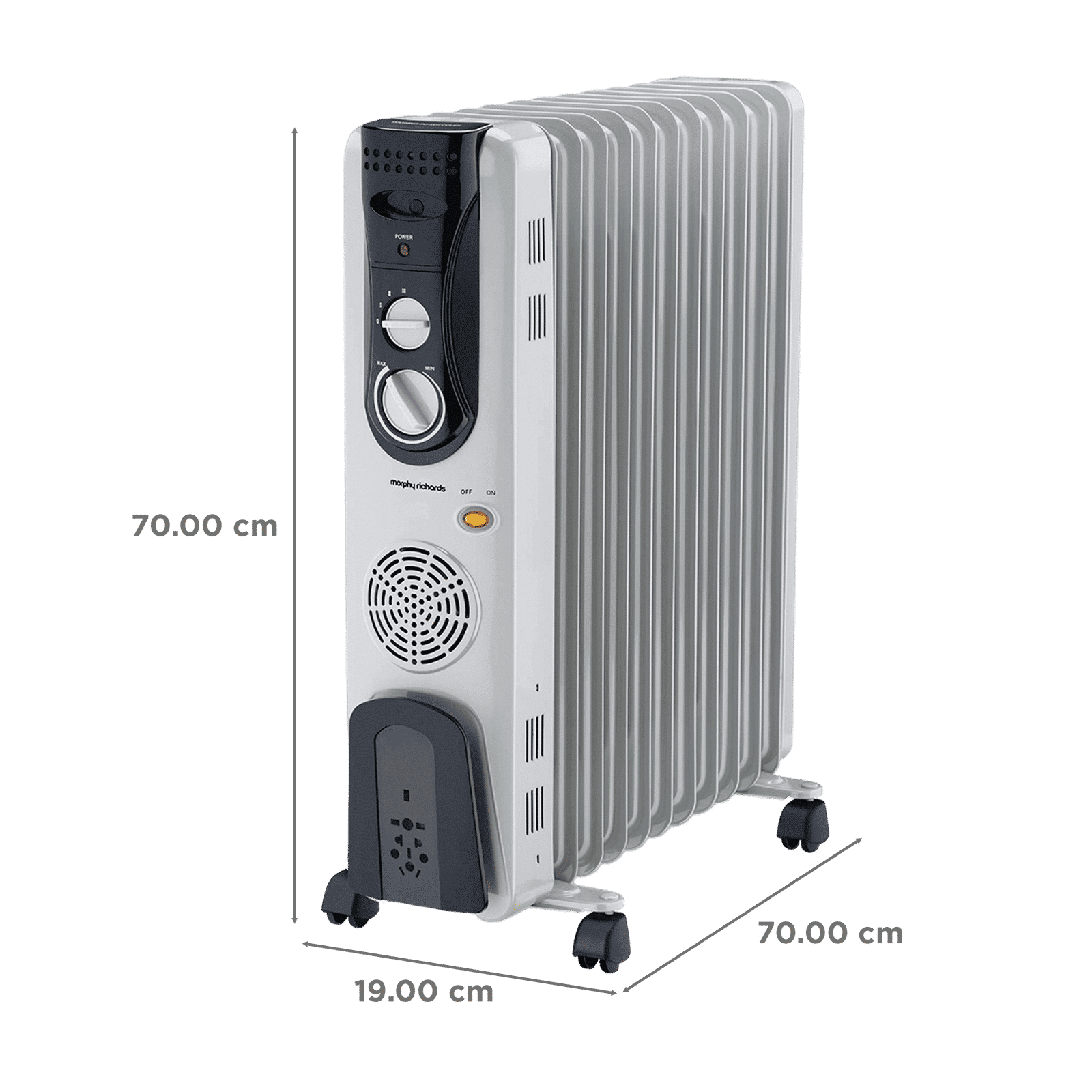 morphy richards 2900W Oil Filled Radiator Room Heater with 13 Fins (Adjustable Thermostat_2