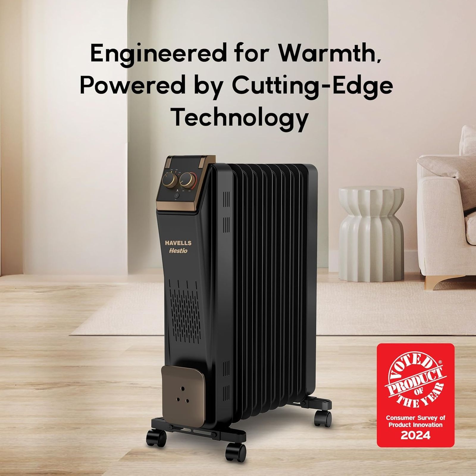 HAVELLS Hestio 2900W Oil Filled Radiator Room Heater with 11 Straight Fins (Thermostatic Heat Control_8