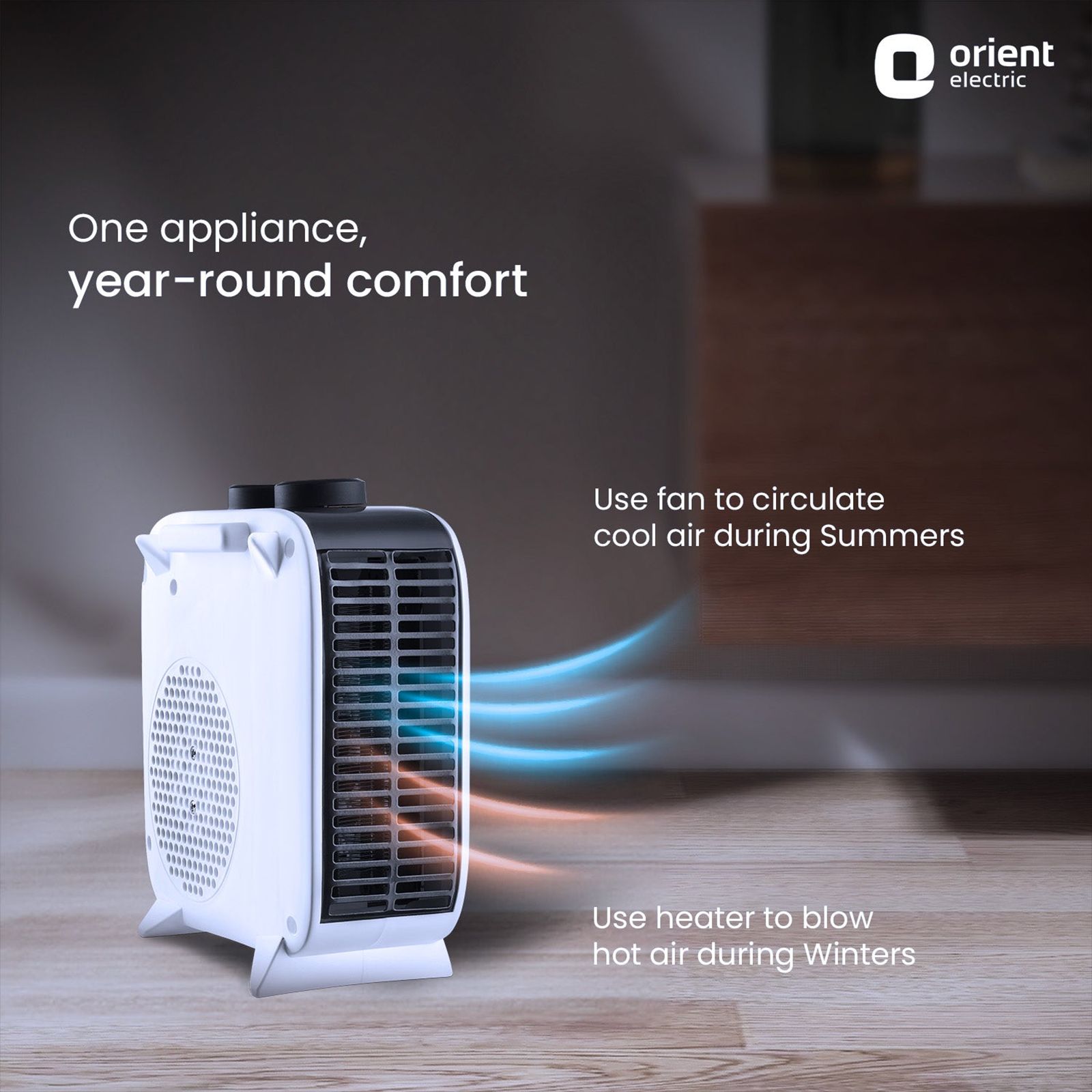 Orient Glint 2000W Electric Fan Room Heater with 2 Heating Modes (Overheat Protection, White) Orient Glint 2000W Electric Fan Room Heater with 2 Heating Modes (Overheat Protection, White)_7