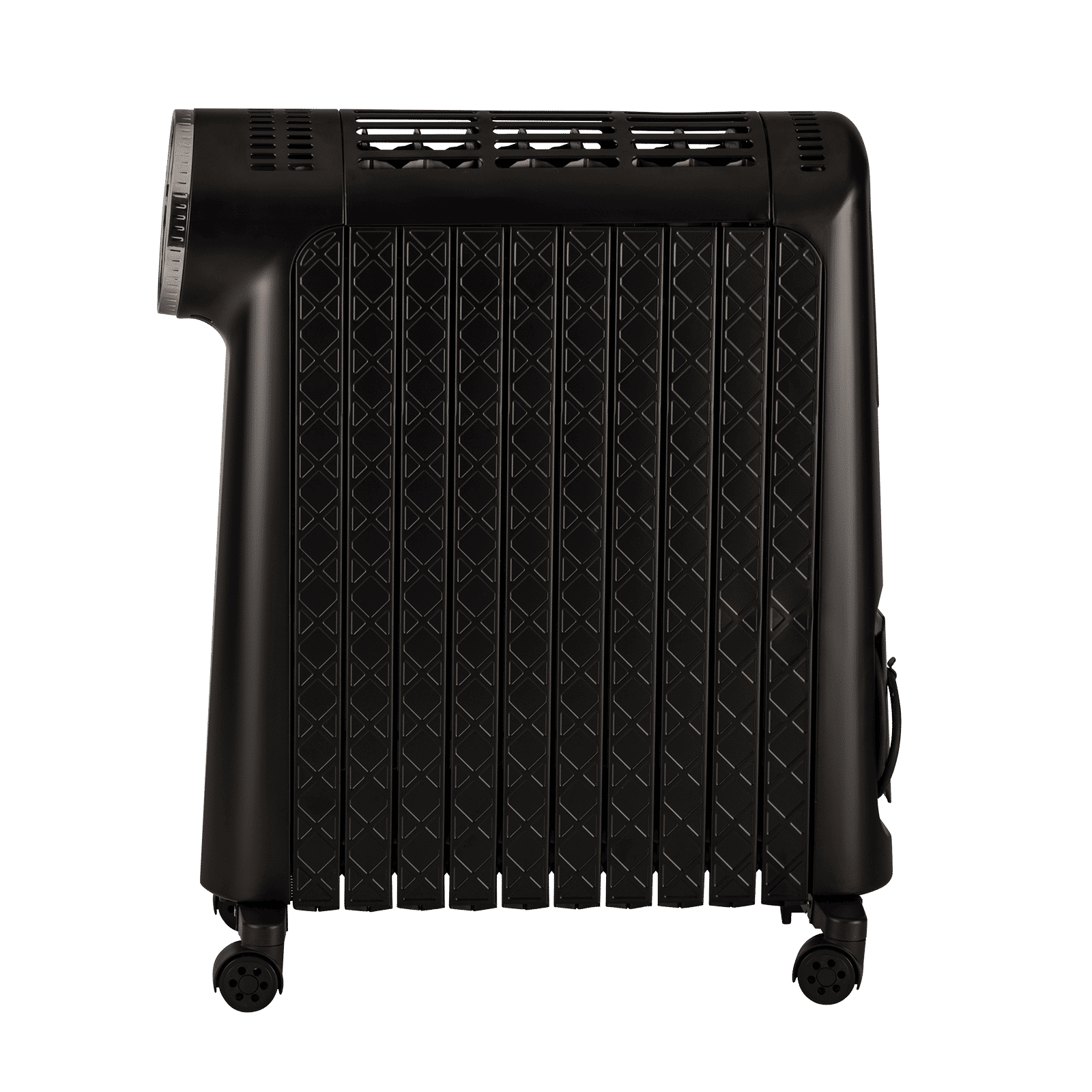 Russell Hobbs HeatIQ 2500W Digital Oil Filled Radiator Room Heater with 10 Fins Enclosed Design (LED Touch Screen & Remote Control , Black)_2