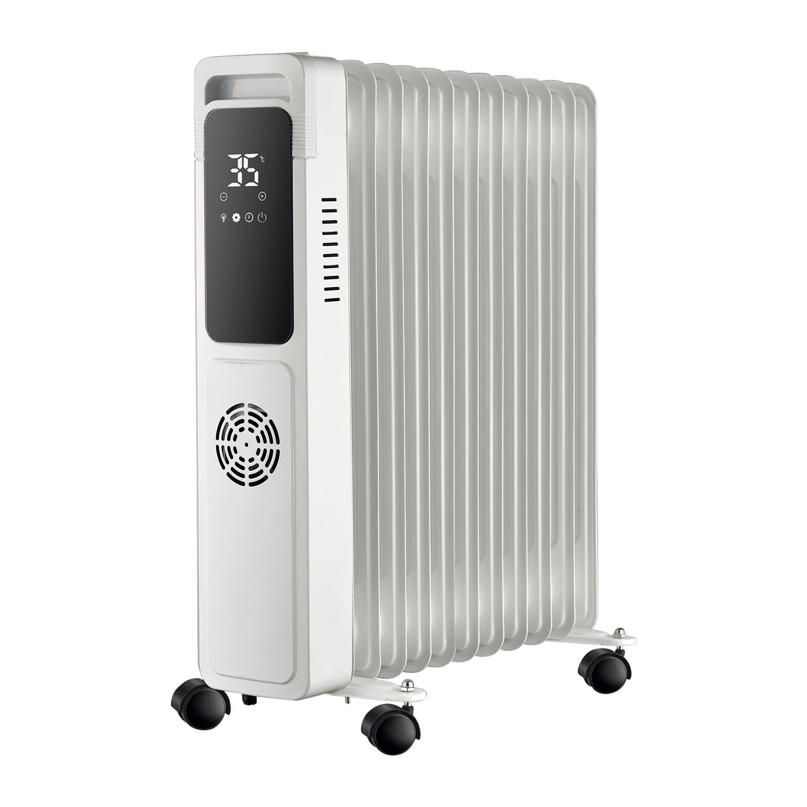 Russell Hobbs ROR11DF 2900W Digital Oil Filled Radiator Room Heater with 11 Radiating Heating Fins (Oxygen-Friendly Heating, White)_3