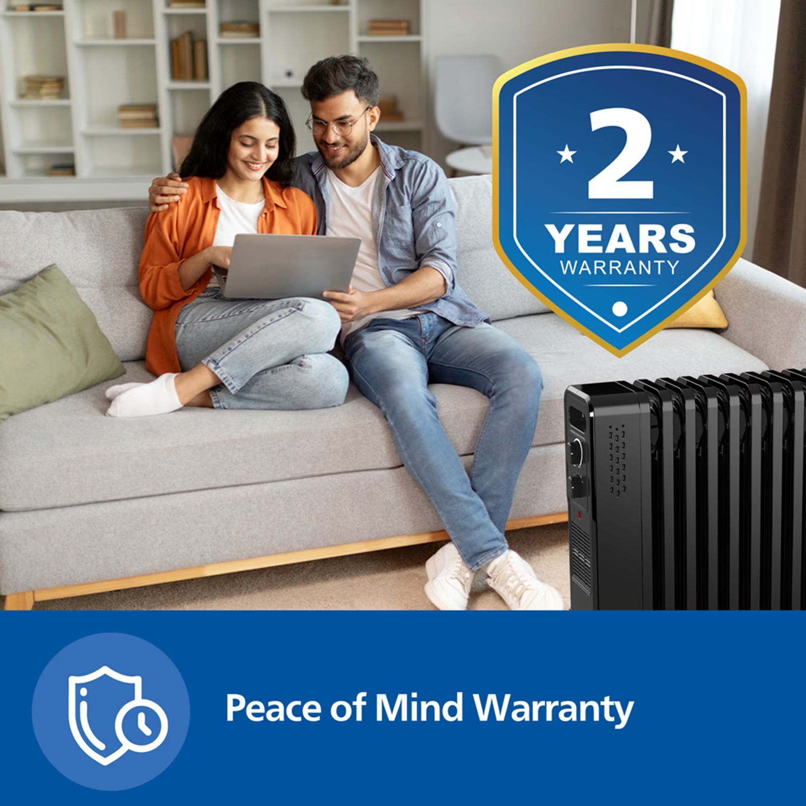 Philips CX301301 2900 W Oil Filled Radiator Room Heater with 13 Fins (5 Heating Modes, Black)_6