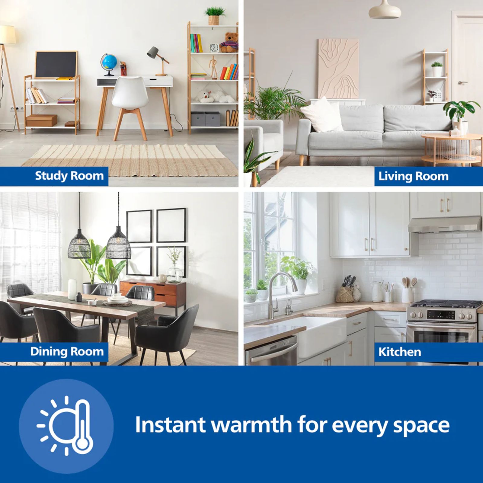 Philips CX301101 2900W Oil Filled Radiator Room Heater with Adjustable Thermostat (Tilt Protection, Black)_10