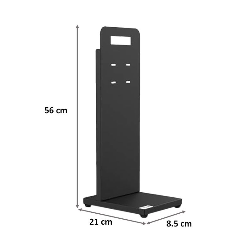 Hi-Genie Sanitizing Device Stand (Sleek and Ergonomic Design, HG-012, Black)_2